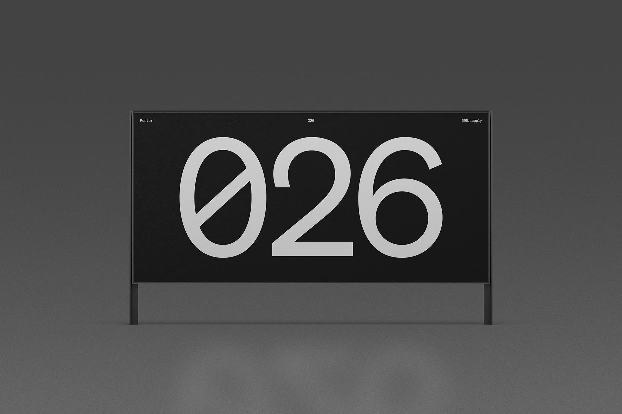 Minimal Outdoor Poster Mockup