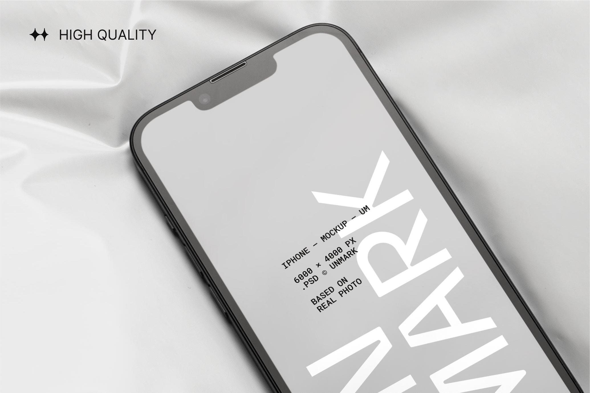 iPhone Mockup on Plastic Package