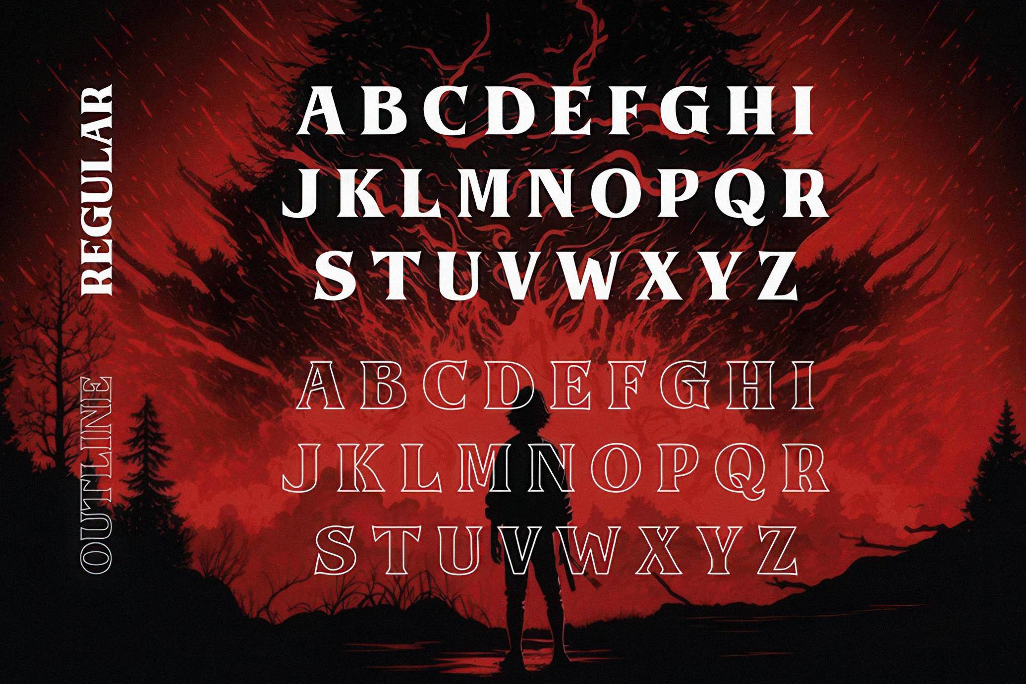 Upside Down - 1980s Retro Typeface