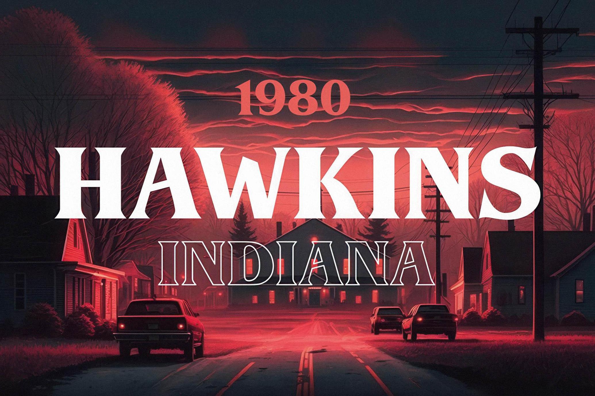 Upside Down - 1980s Retro Typeface