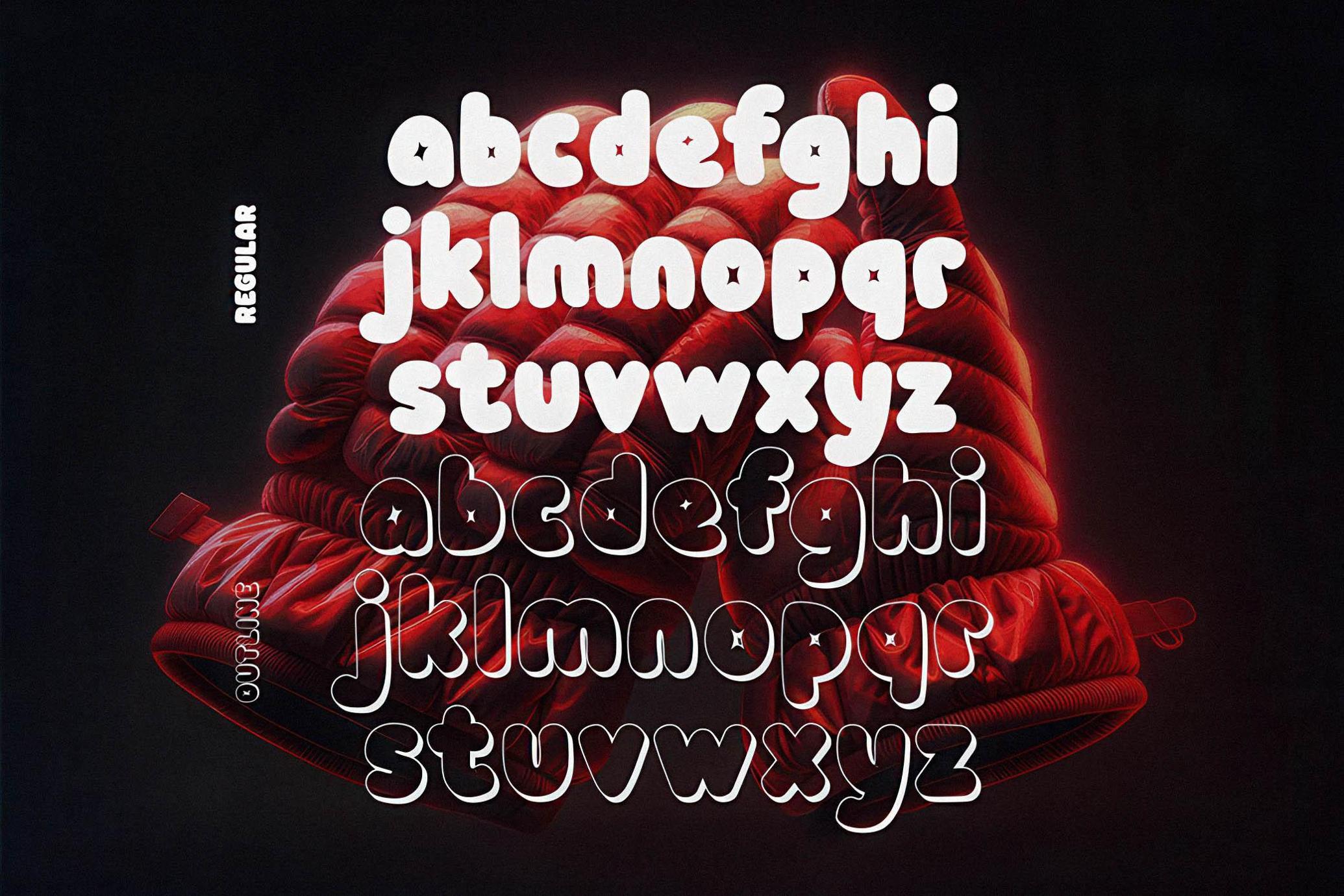 Double Bubble 3D Typeface