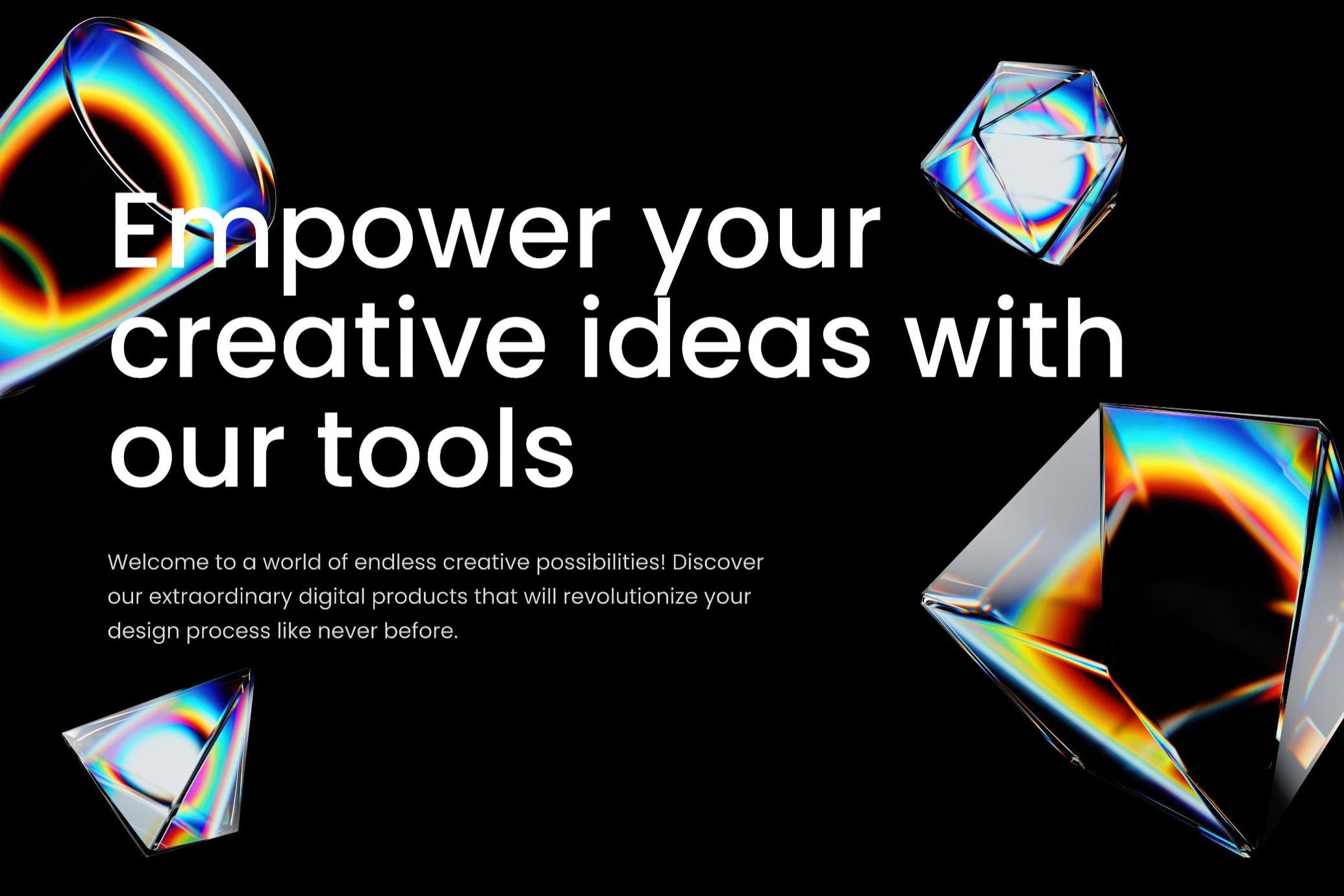 3D Prism Glass Illustrations