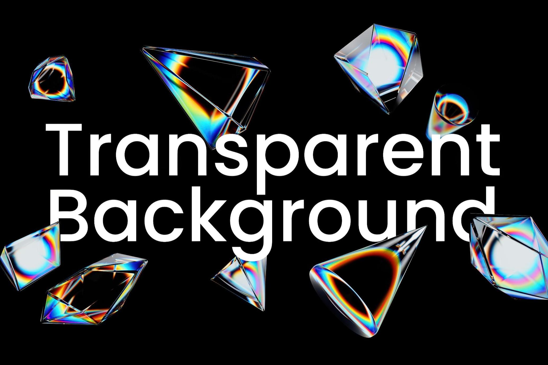 3D Prism Glass Illustrations