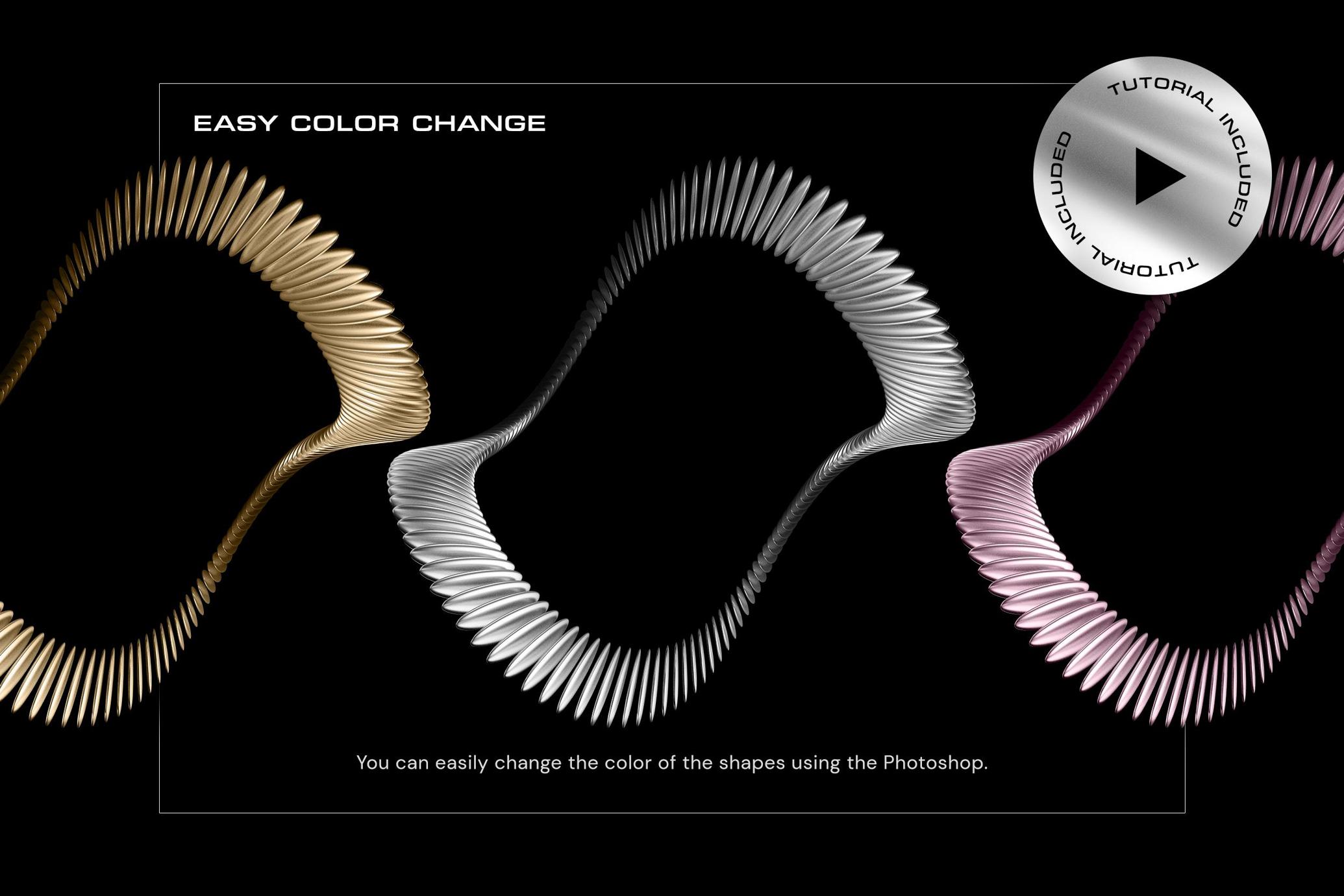 3D Chrome Circles