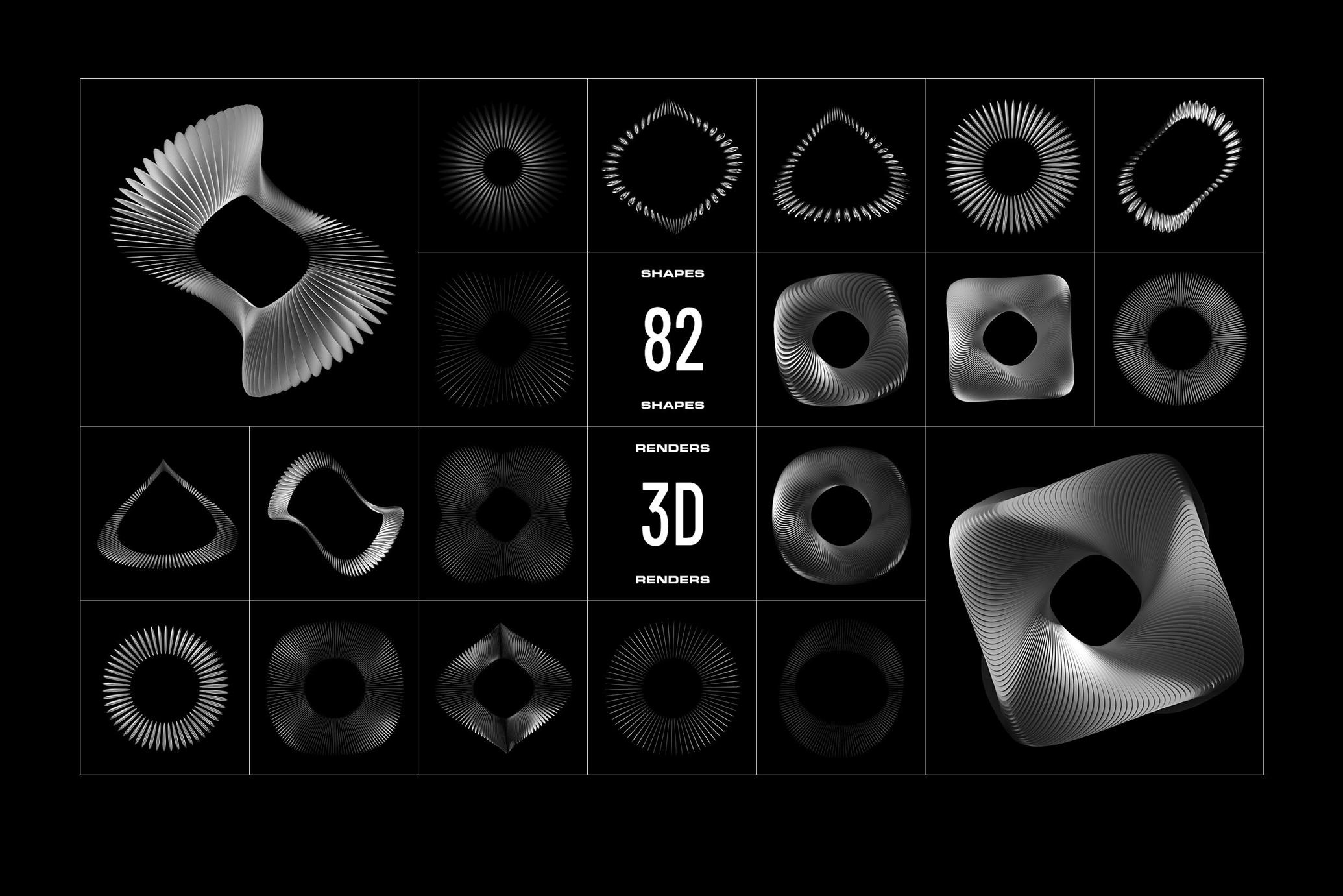 3D Chrome Circles