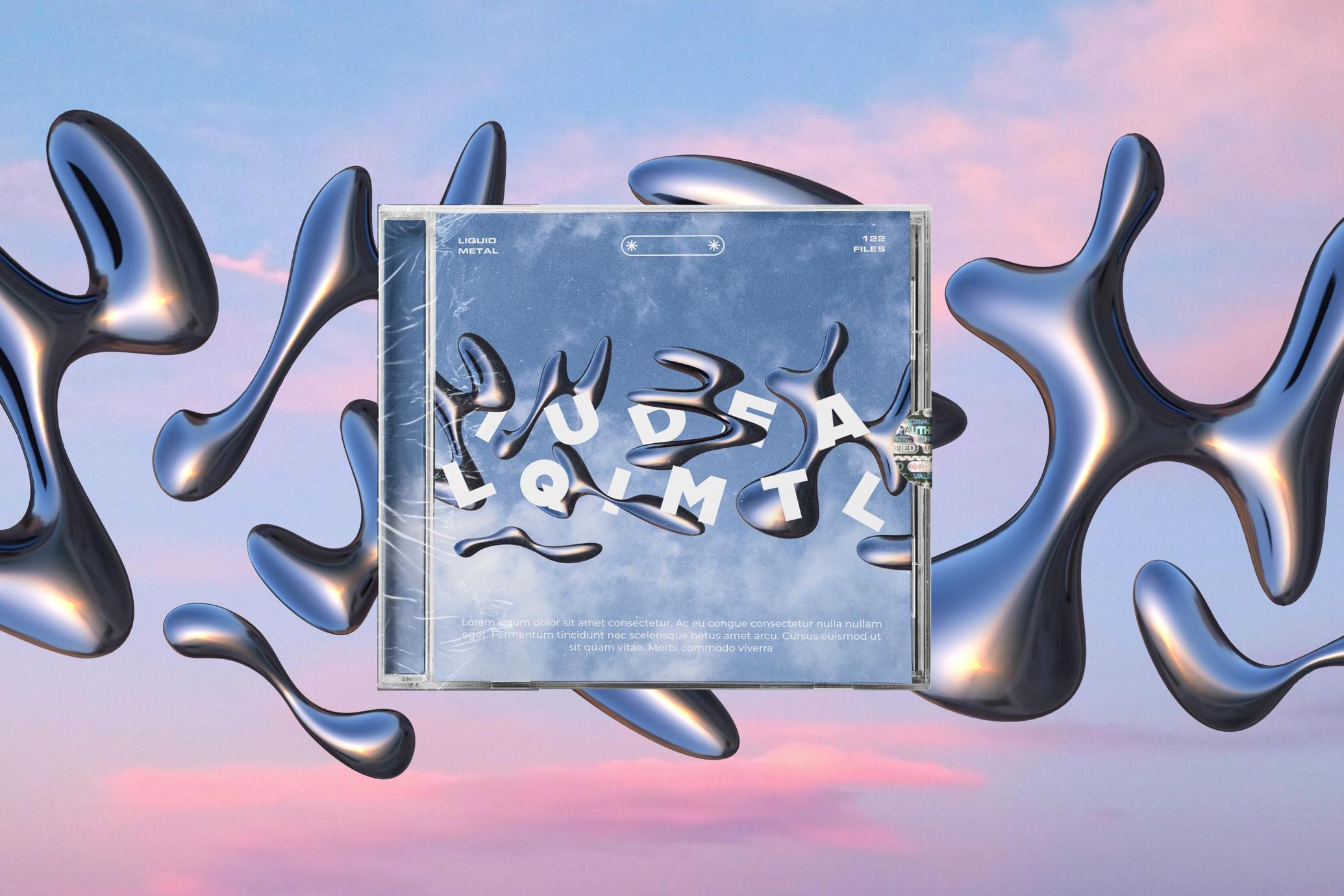 3D Liquid Metal Illustrations