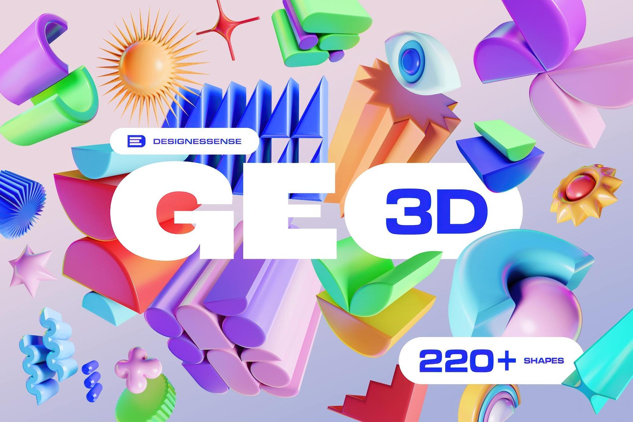 GEO/3D 220+ Colorful Illustrations