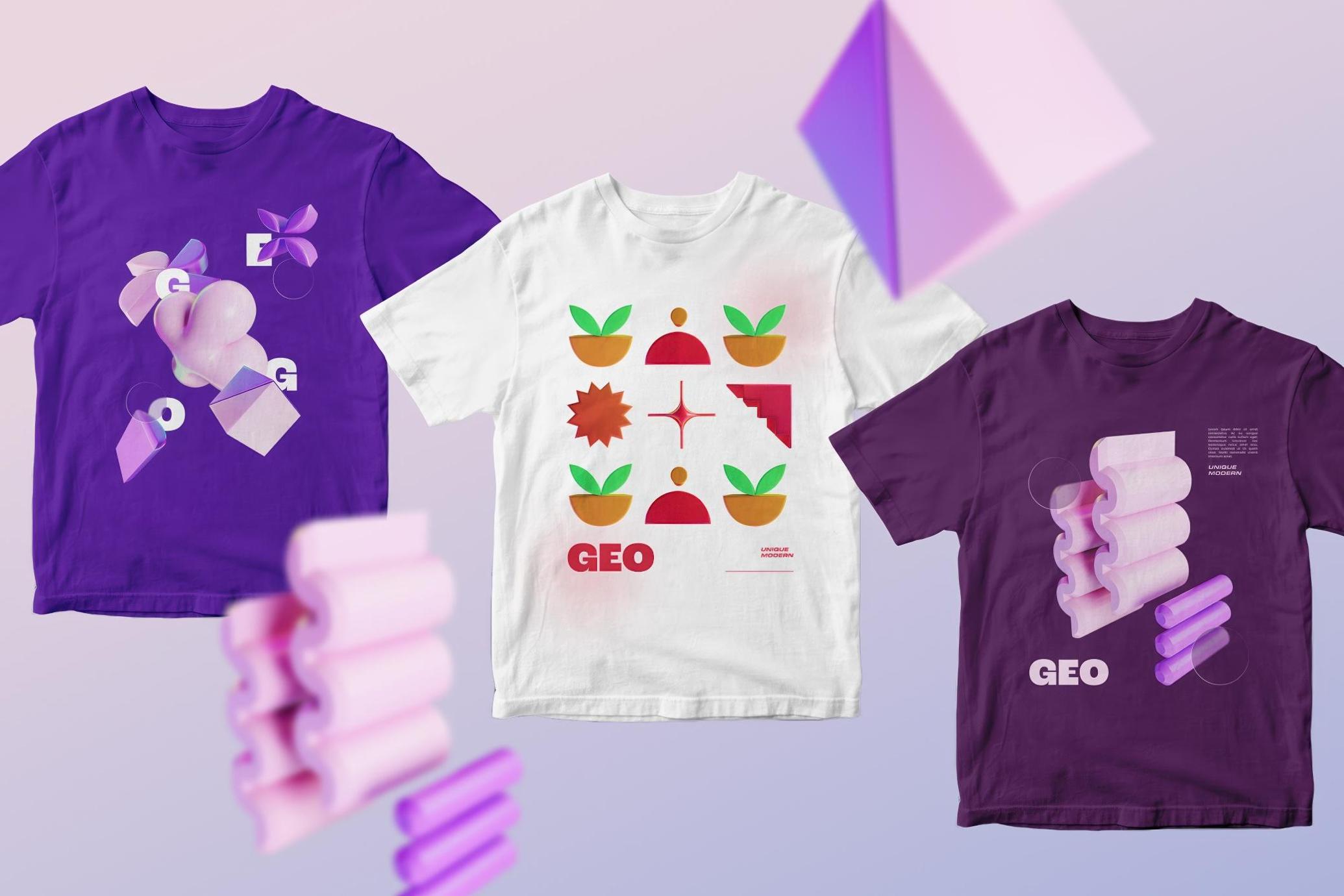 GEO/3D 220+ Colorful Illustrations