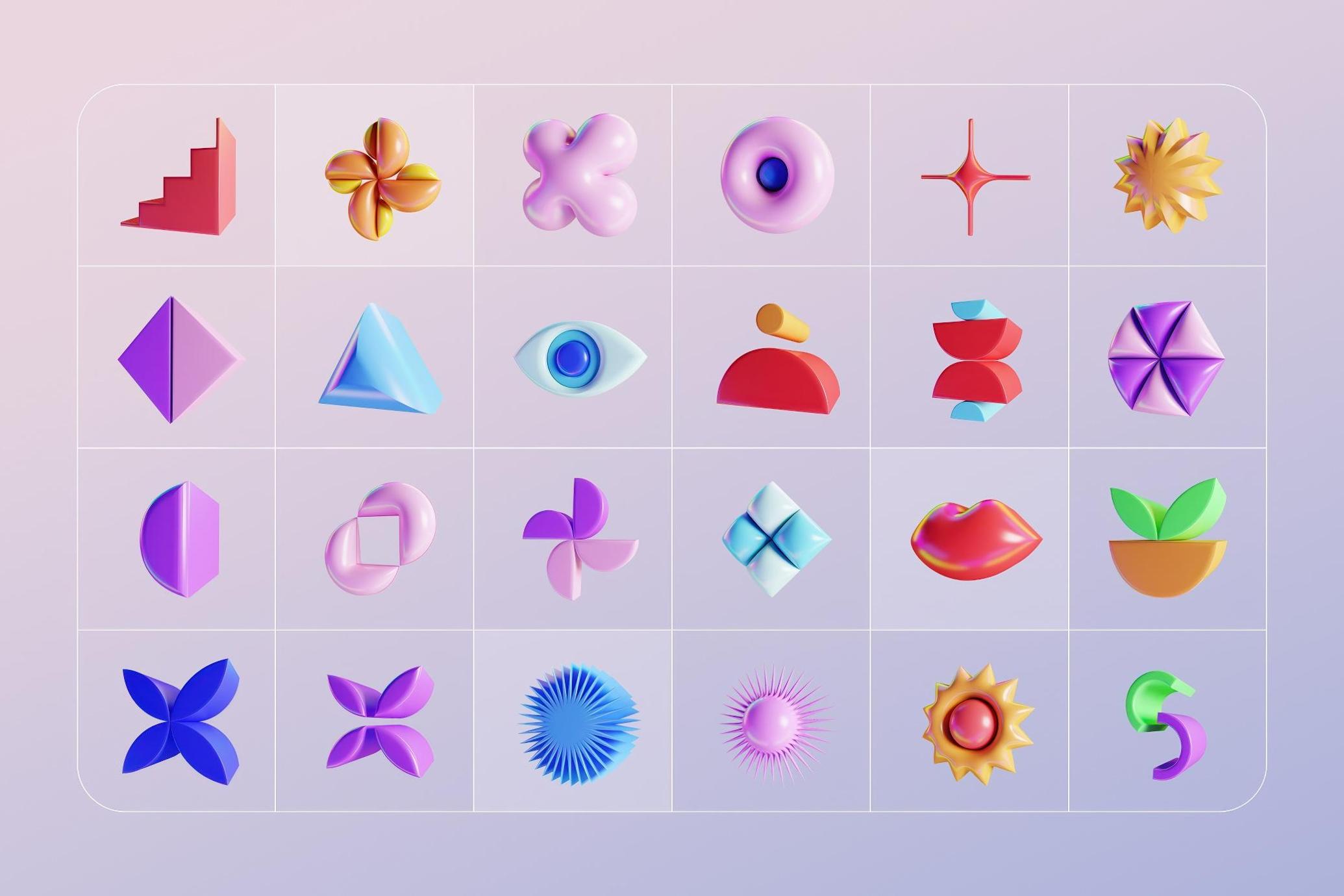 GEO/3D 220+ Colorful Illustrations