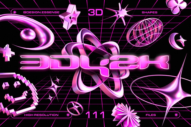 3D Y2K Objects