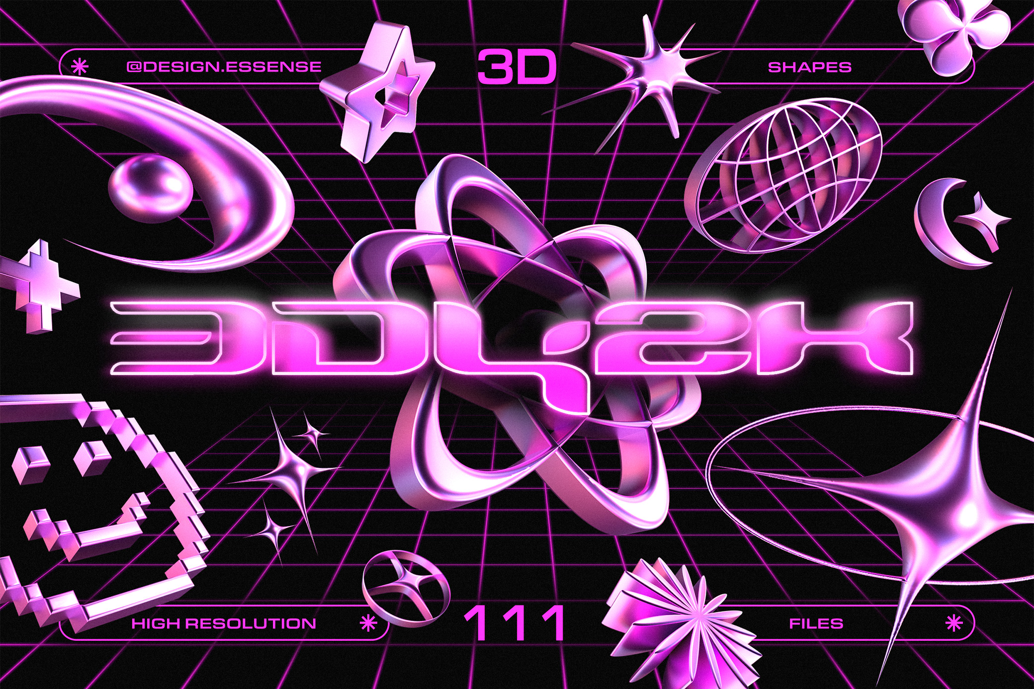 3D Y2K Objects