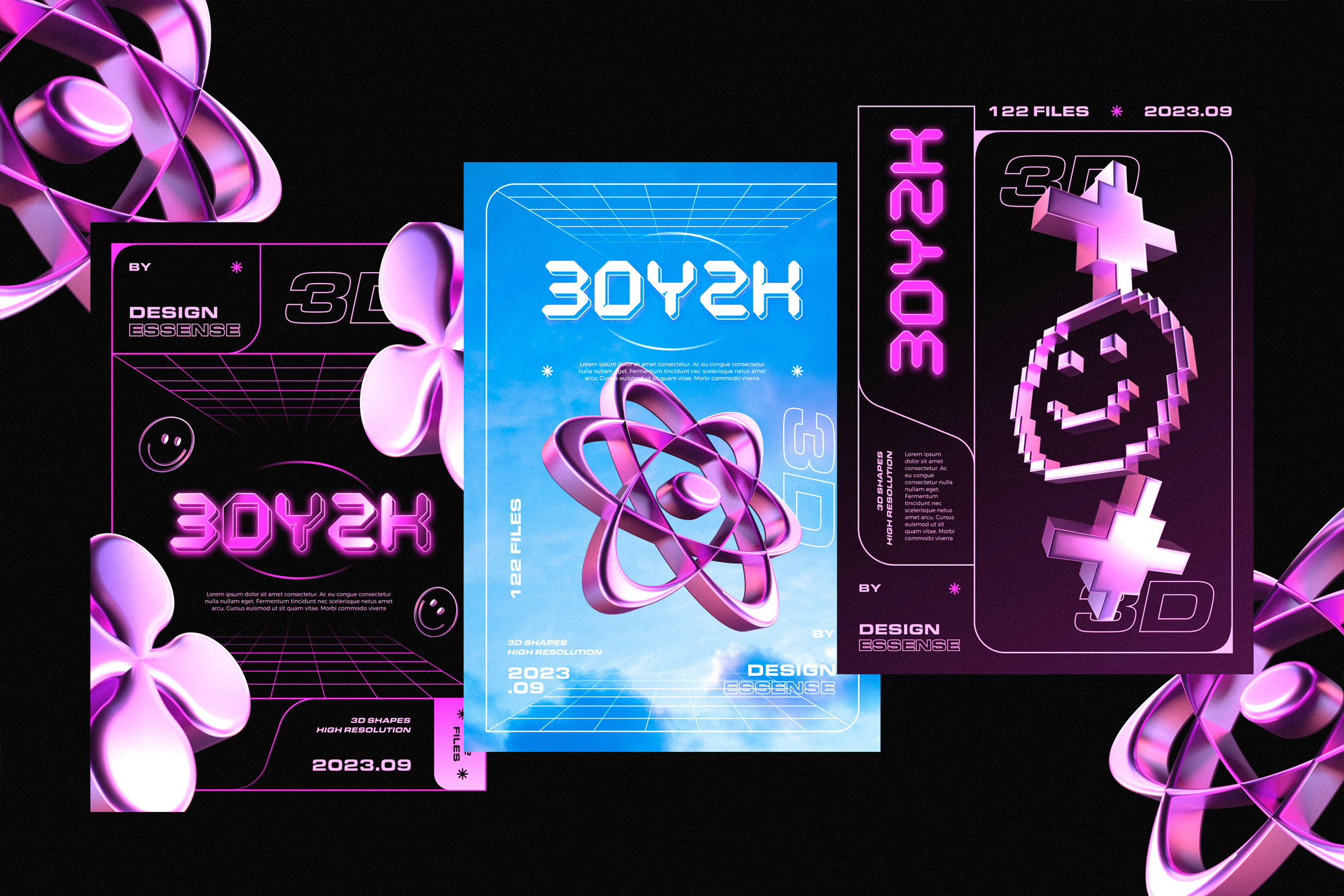 3D Y2K Objects
