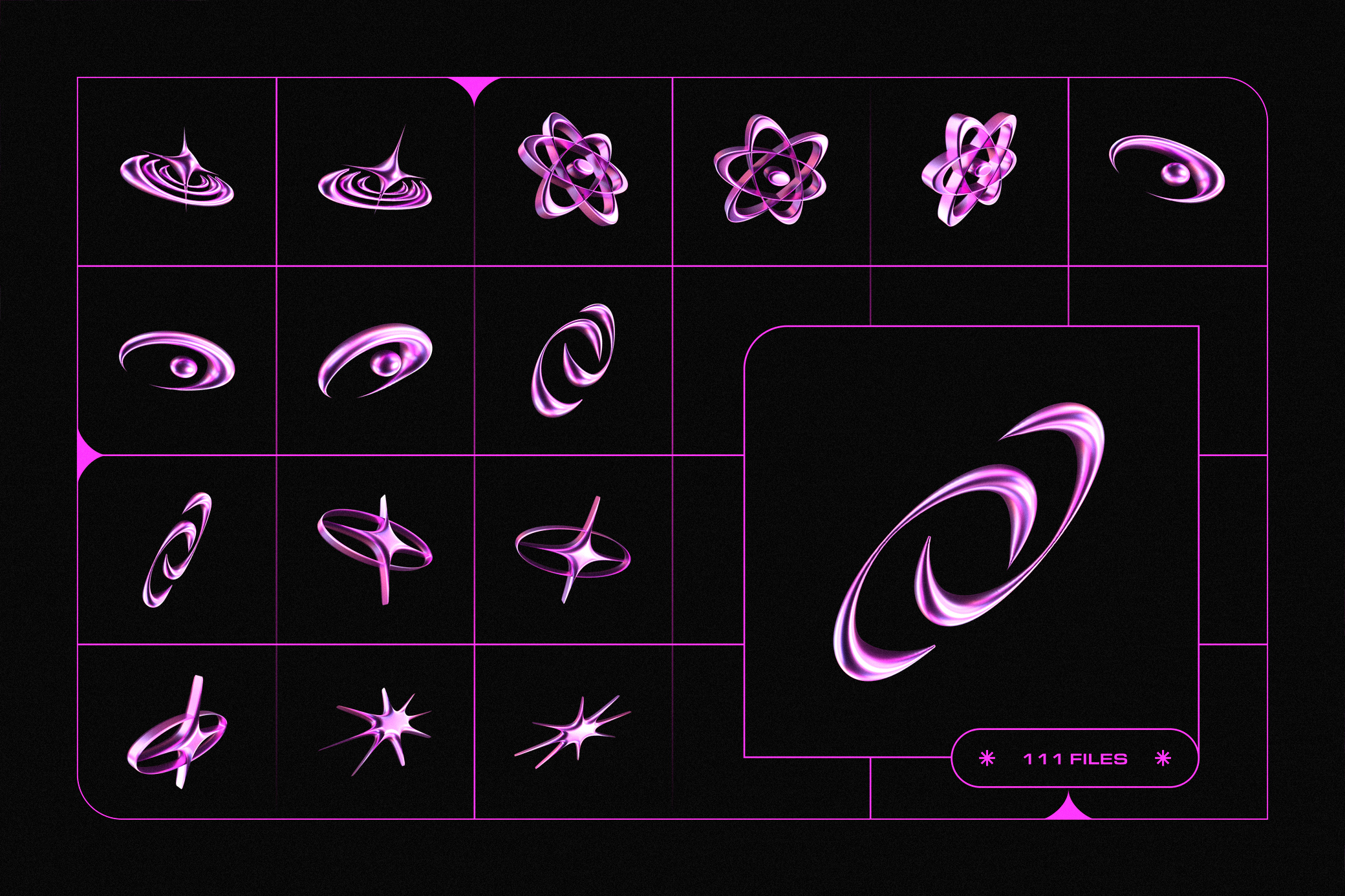 3D Y2K Objects