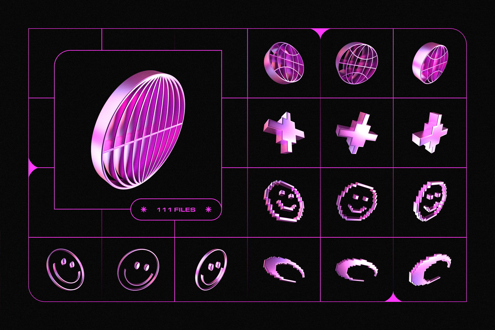 3D Y2K Objects