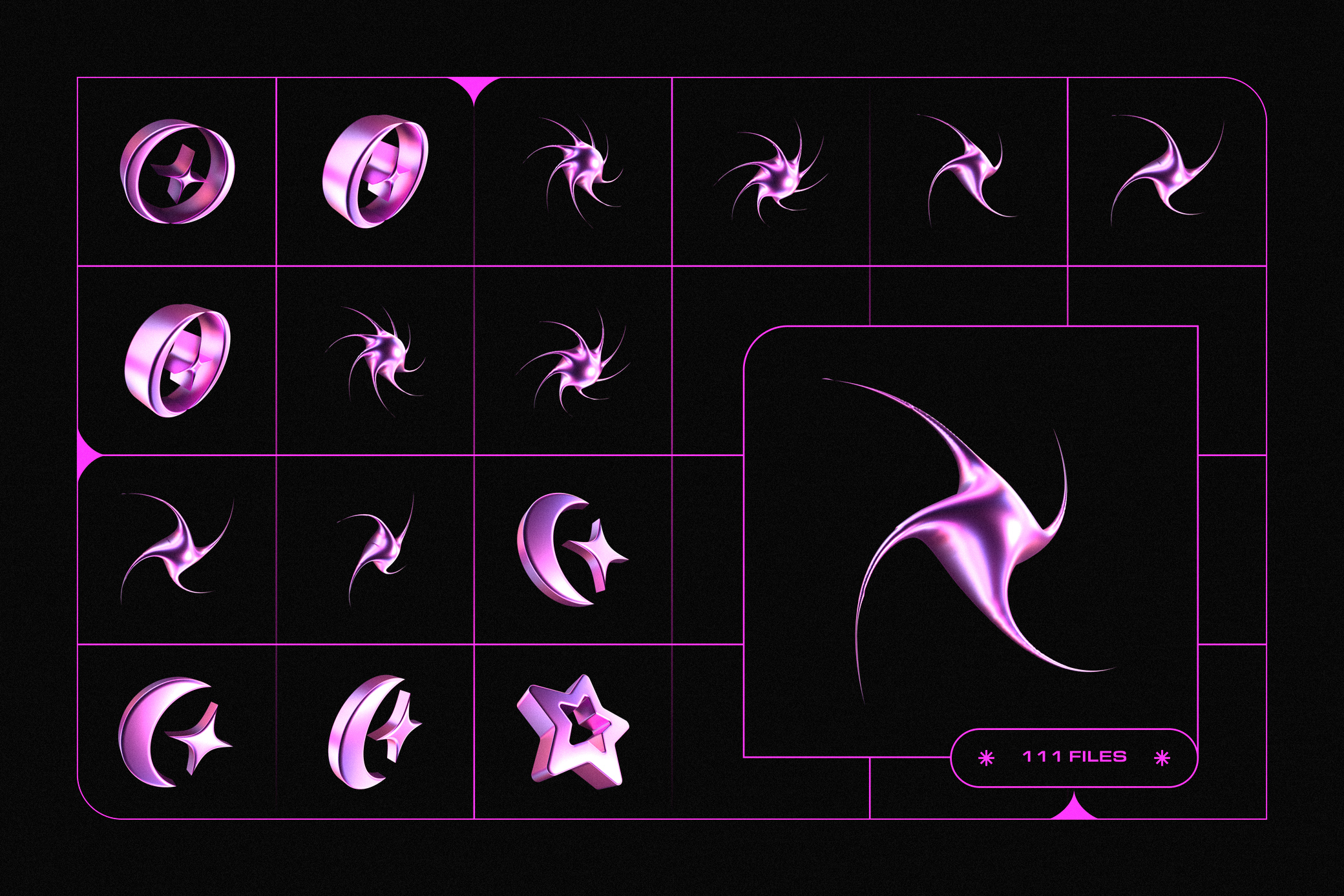 3D Y2K Objects