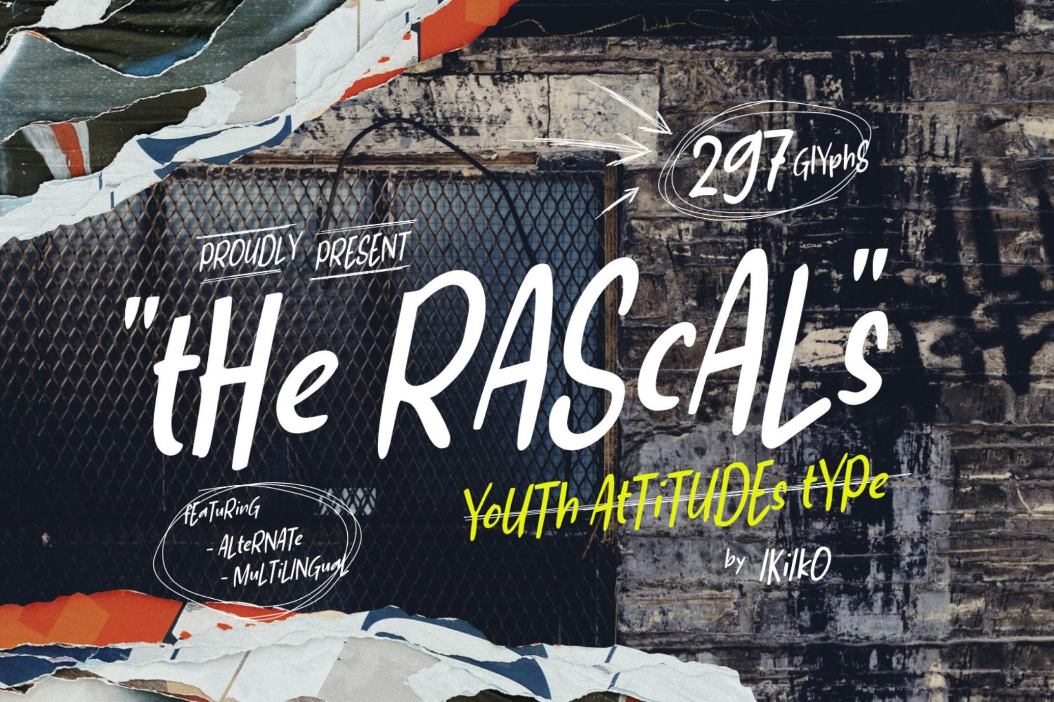 The Rascals - Youth Font