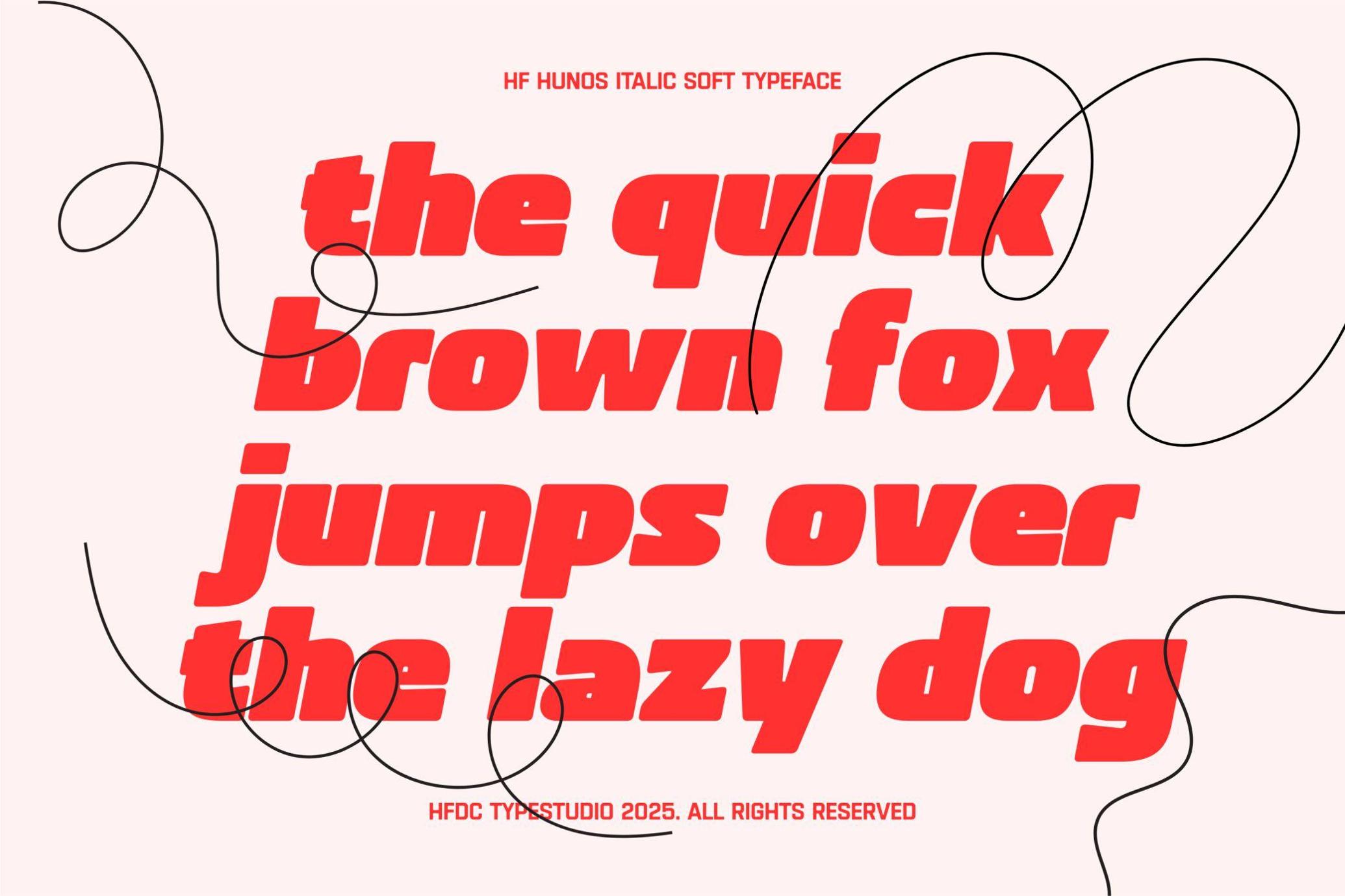 HF Hunos - Display Bold Font