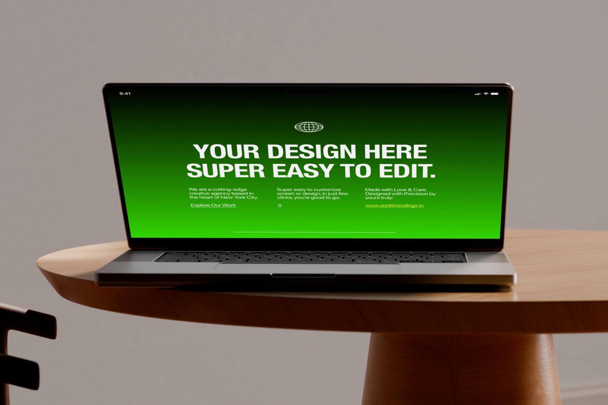 Animated Macbook Pro Mockup