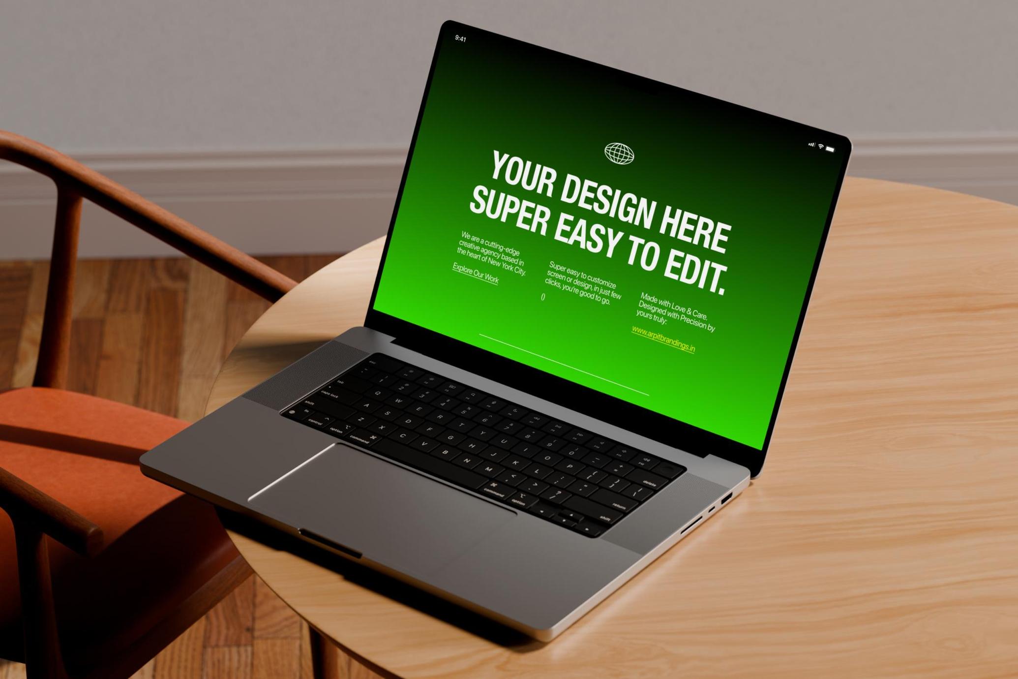 Animated Macbook Pro Mockup