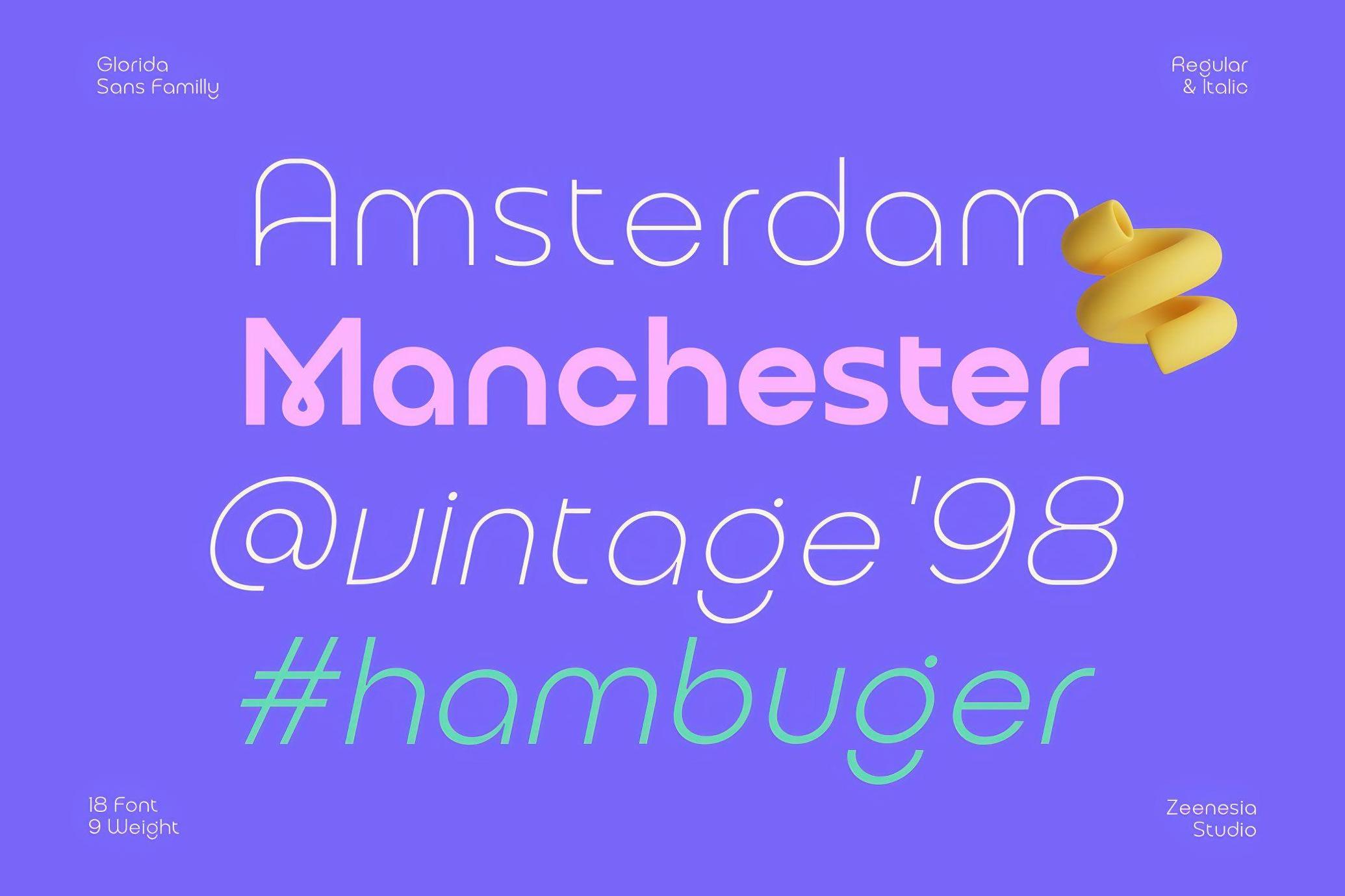 Glorida — Sans Serif Family