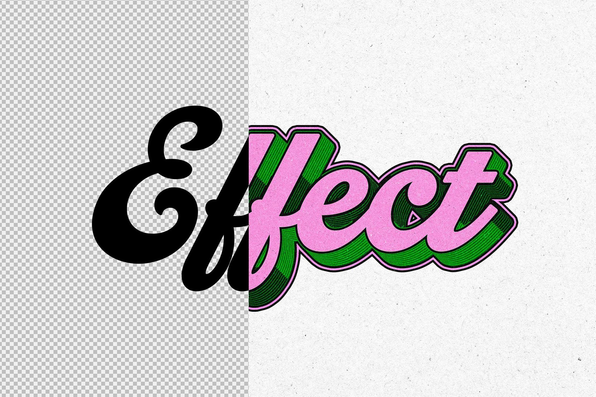Retro Comic Text Effect