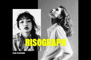 Grainy Risograph Poster Effect