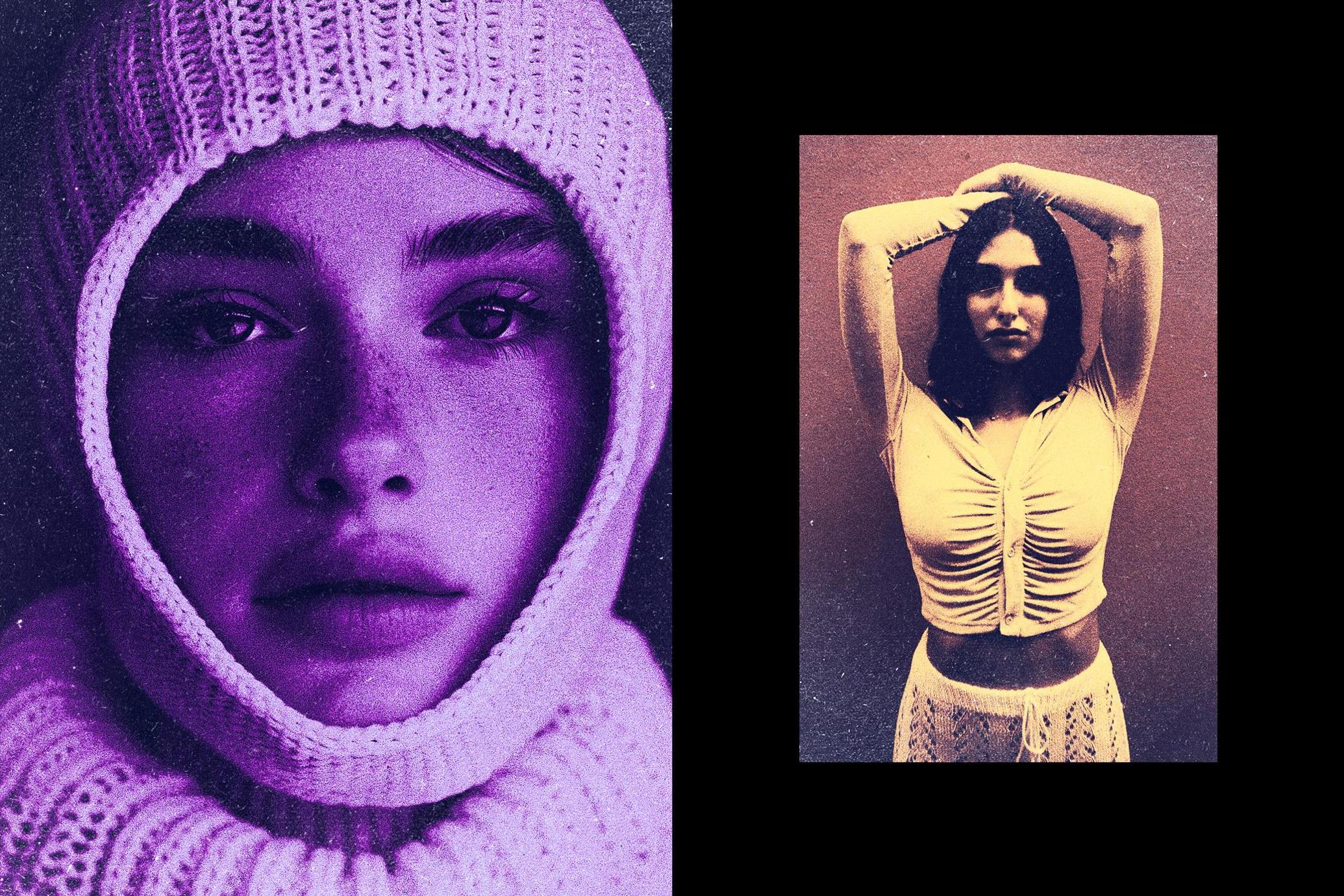 Retro Grainy Duotone Poster Effect