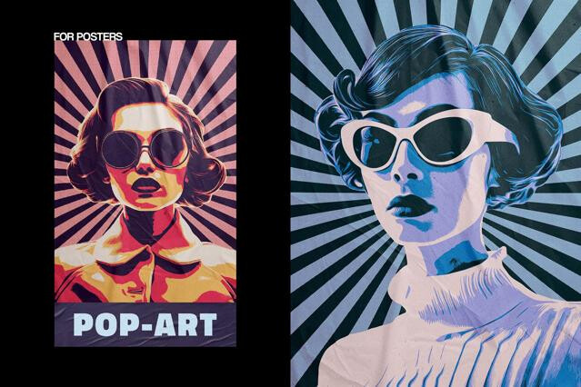 Vintage Pop Art Poster Effect