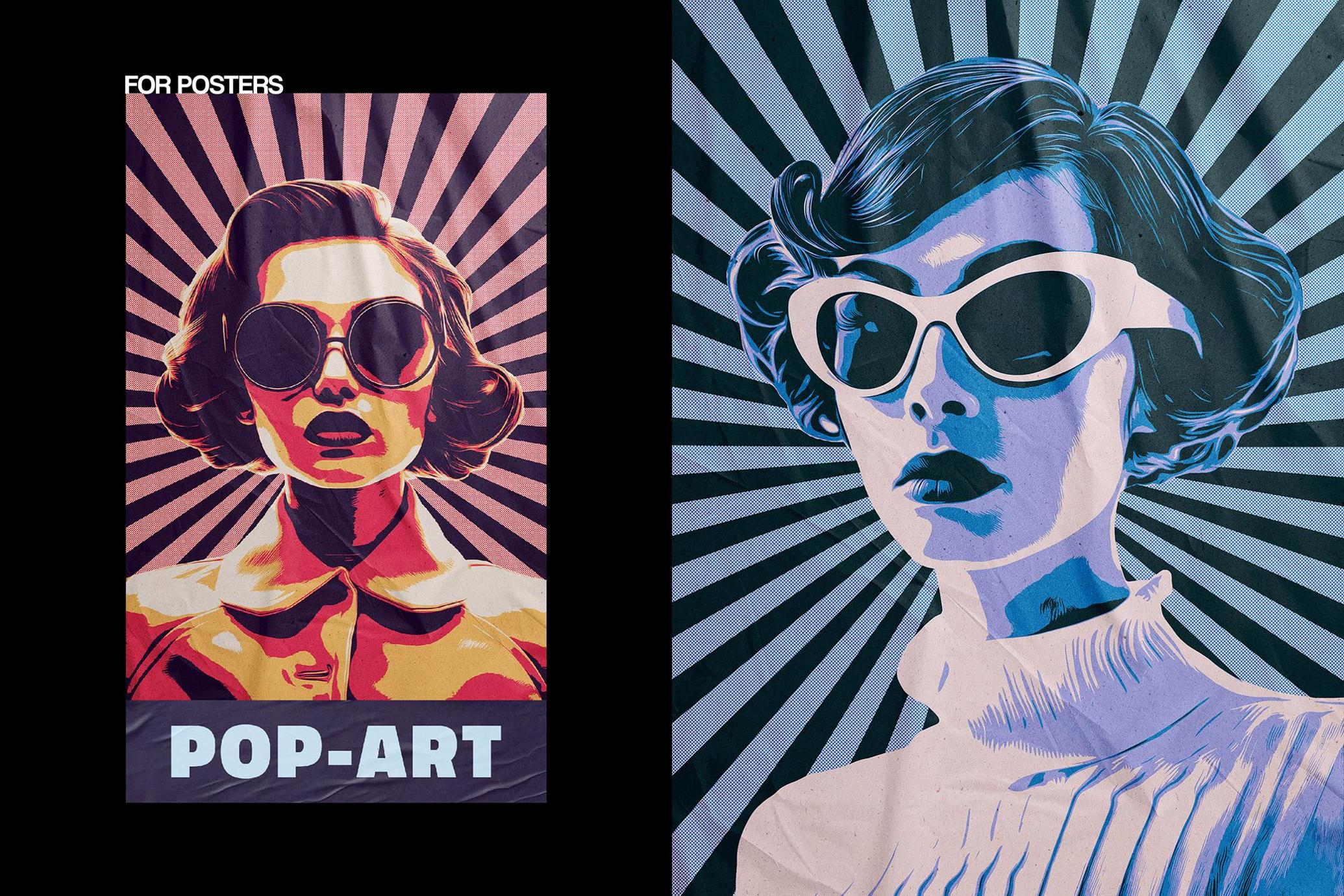 Vintage Pop Art Poster Effect