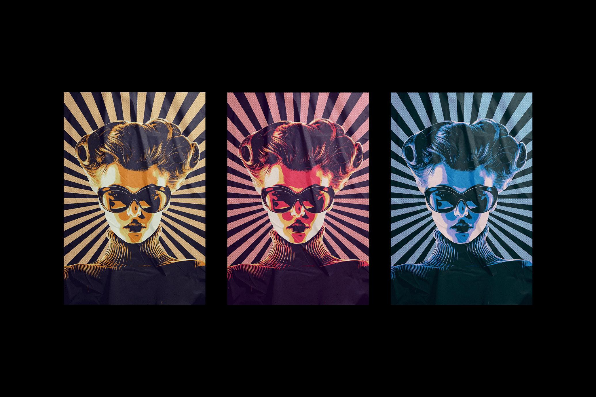 Vintage Pop Art Poster Effect
