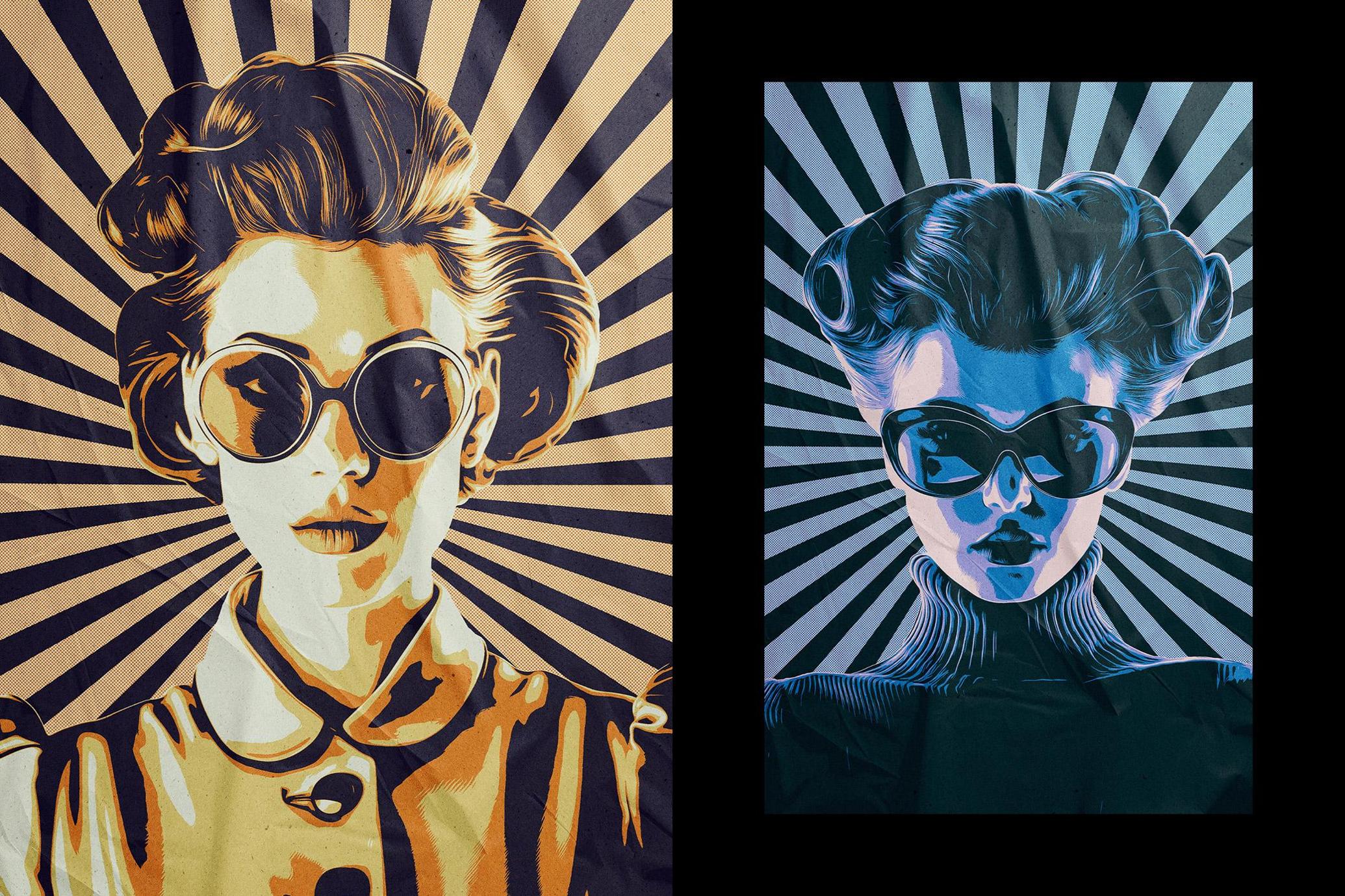 Vintage Pop Art Poster Effect