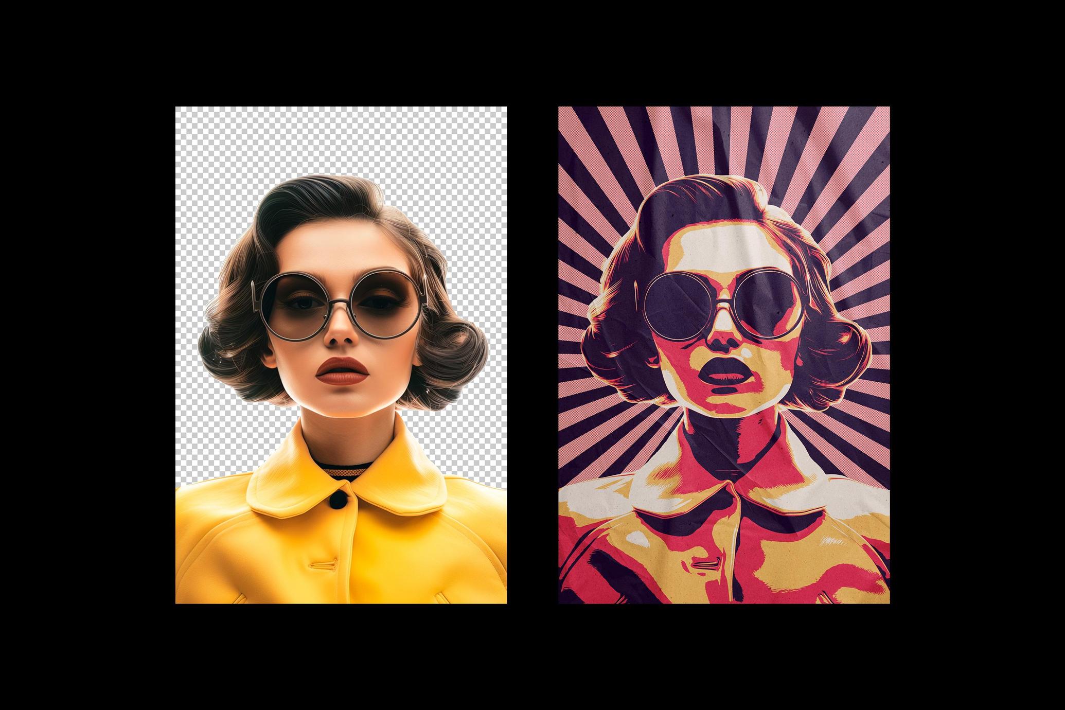 Vintage Pop Art Poster Effect