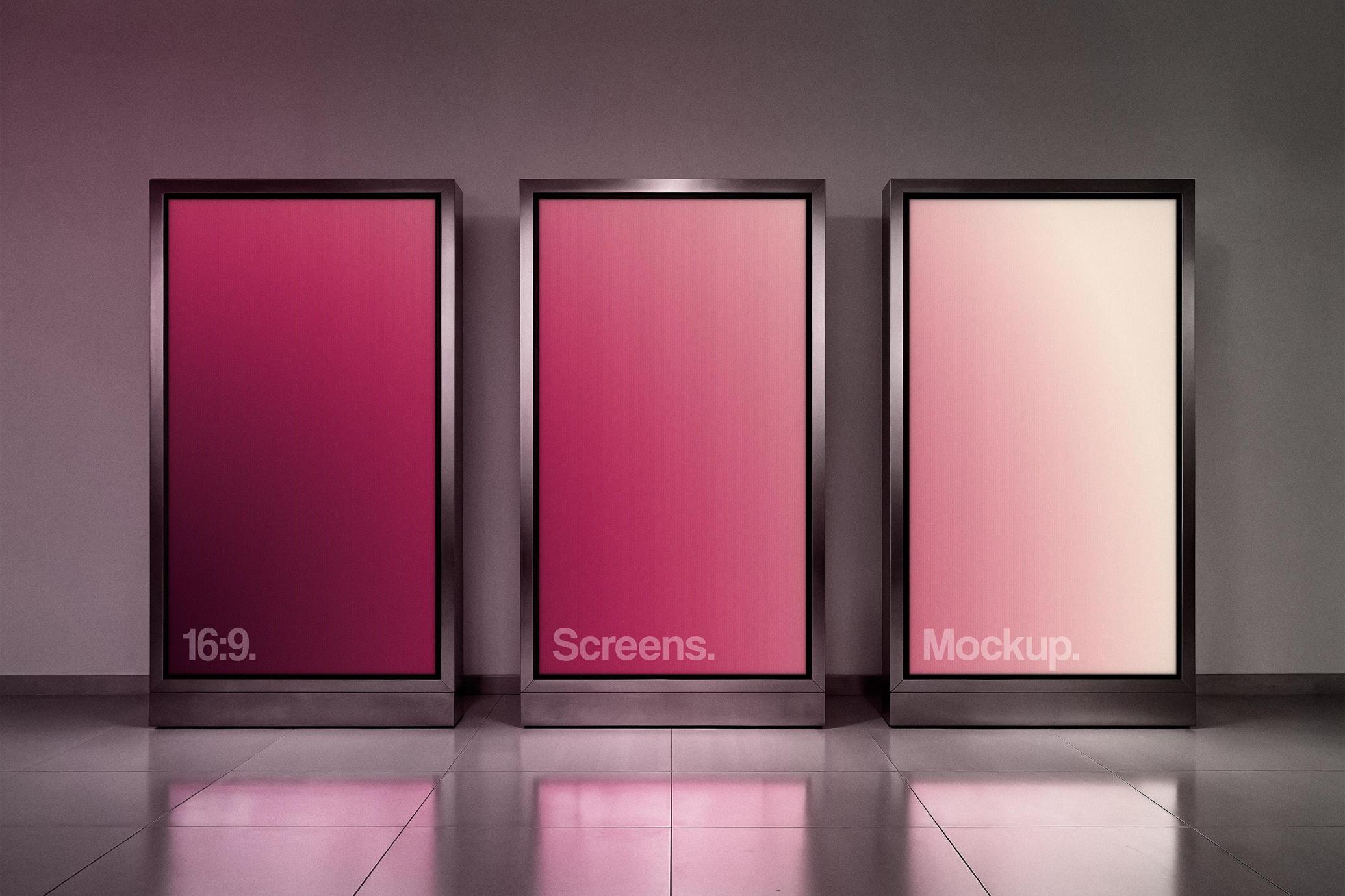 Steel-Framed Screens Mockup