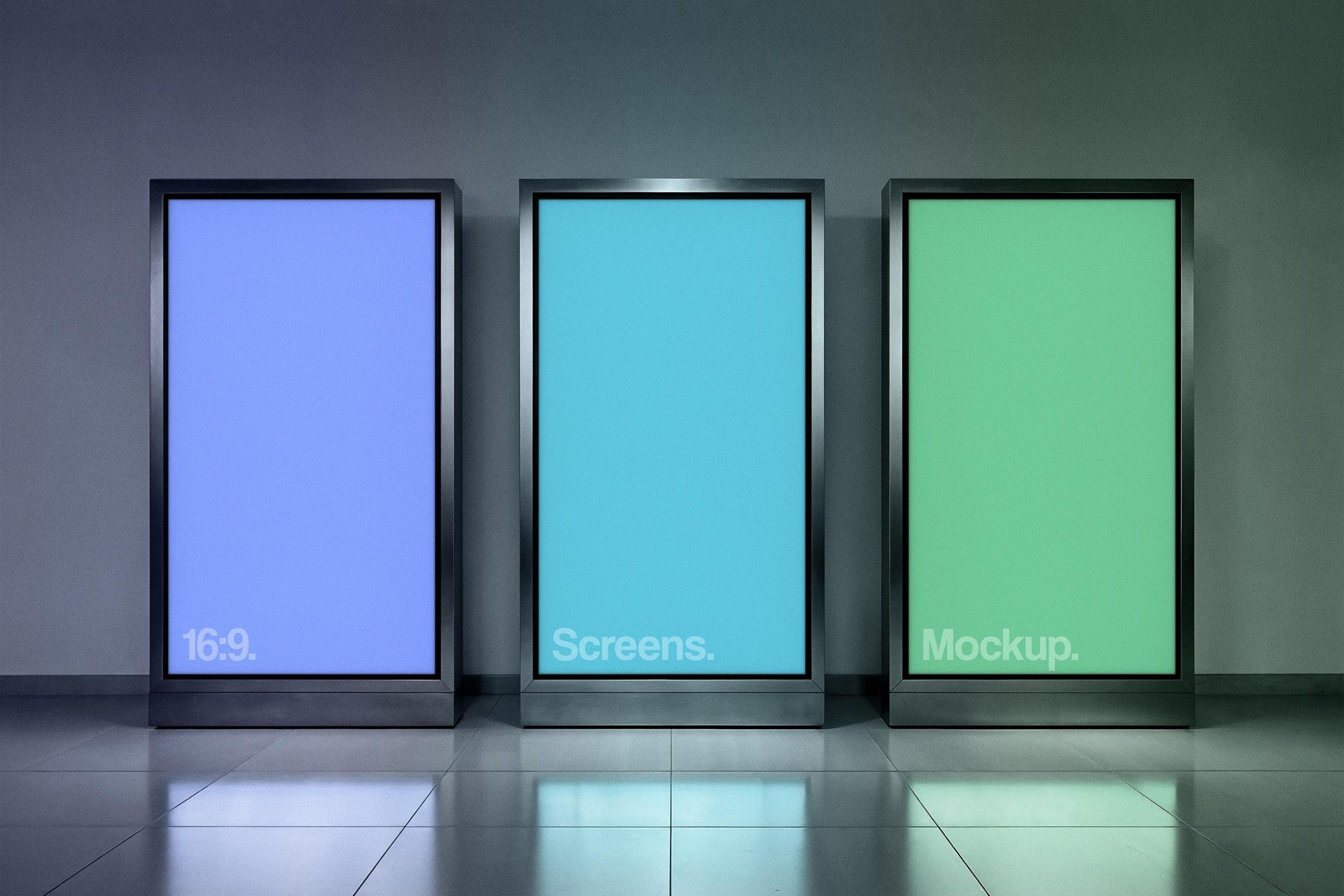Steel-Framed Screens Mockup