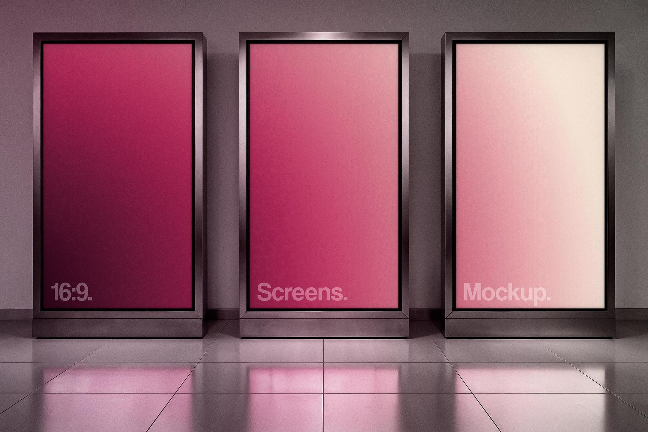 Steel-Framed Screens Mockup