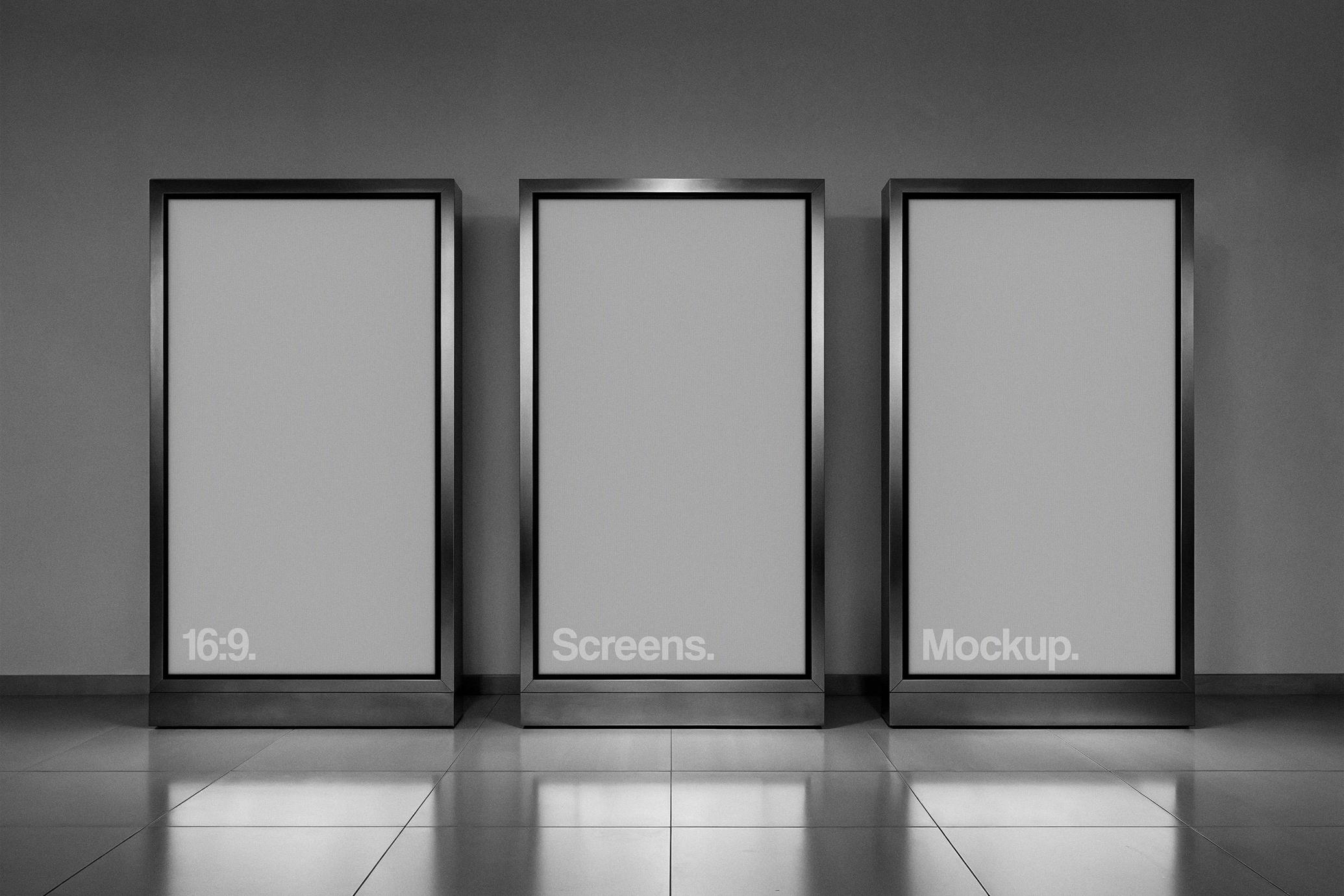 Steel-Framed Screens Mockup