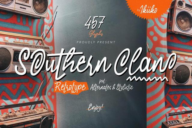Southern Clan - 80s Font
