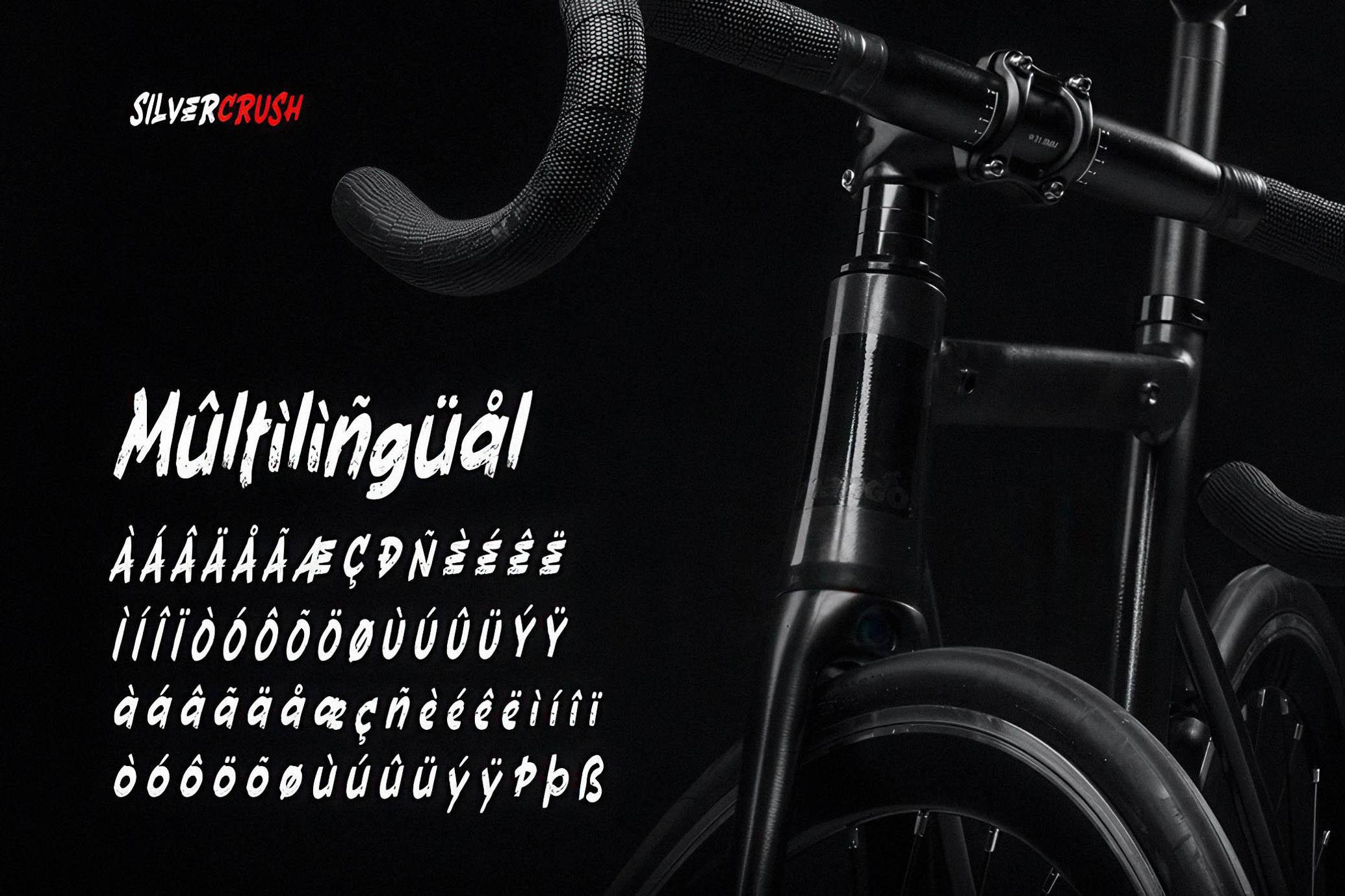 Silvercrush - Rough Brush Font