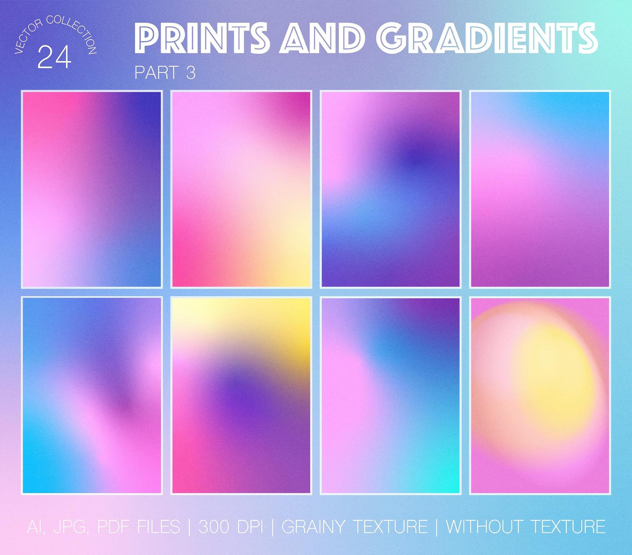 80s Retro Geometry & Gradients