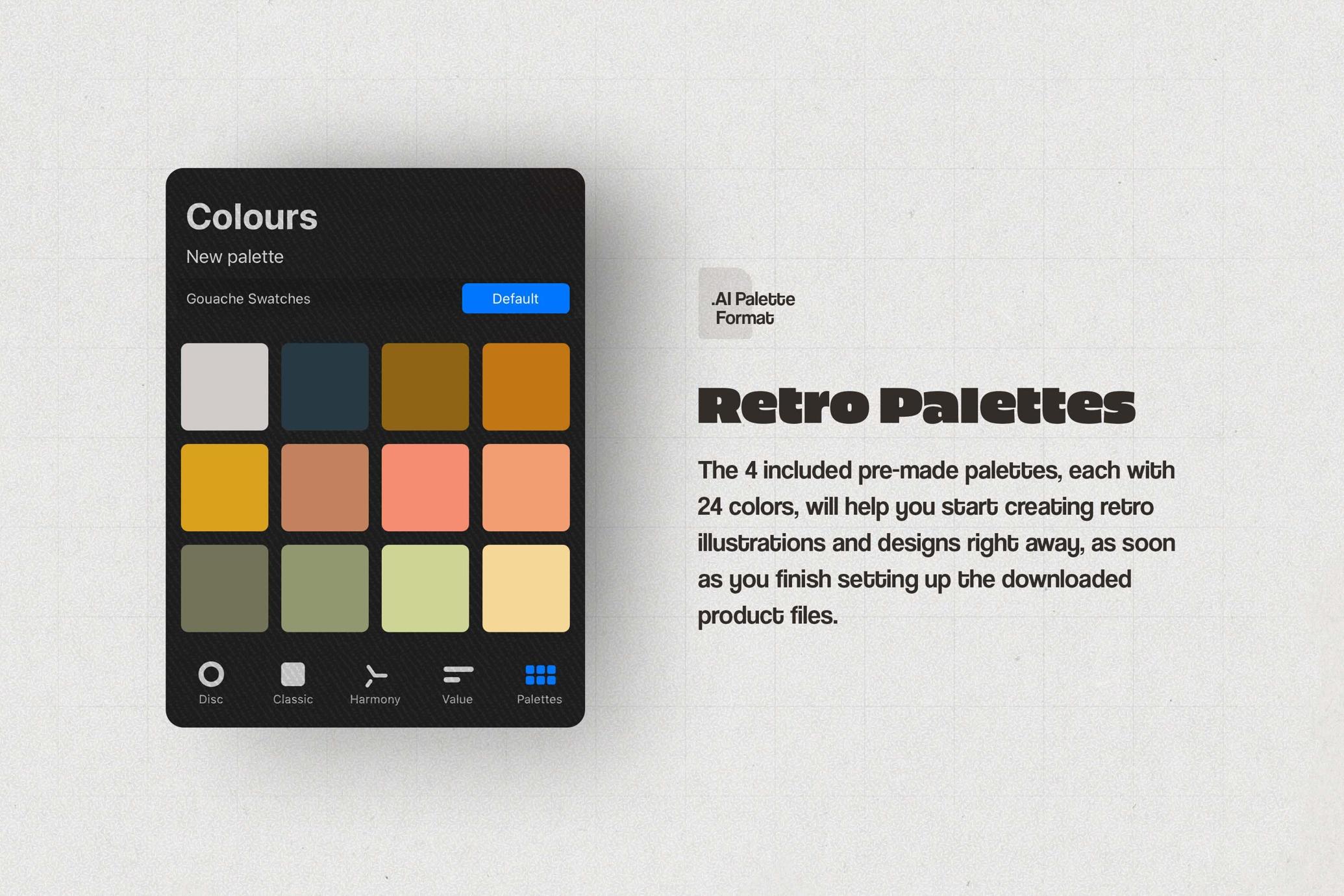 Retro Halftone Illustrator Brushes