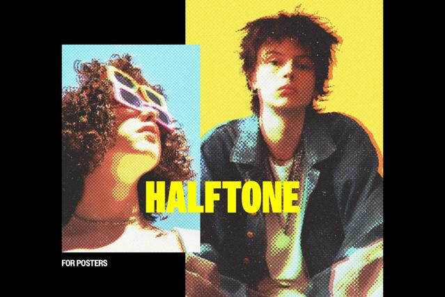 CMYK Halftone Poster Effect