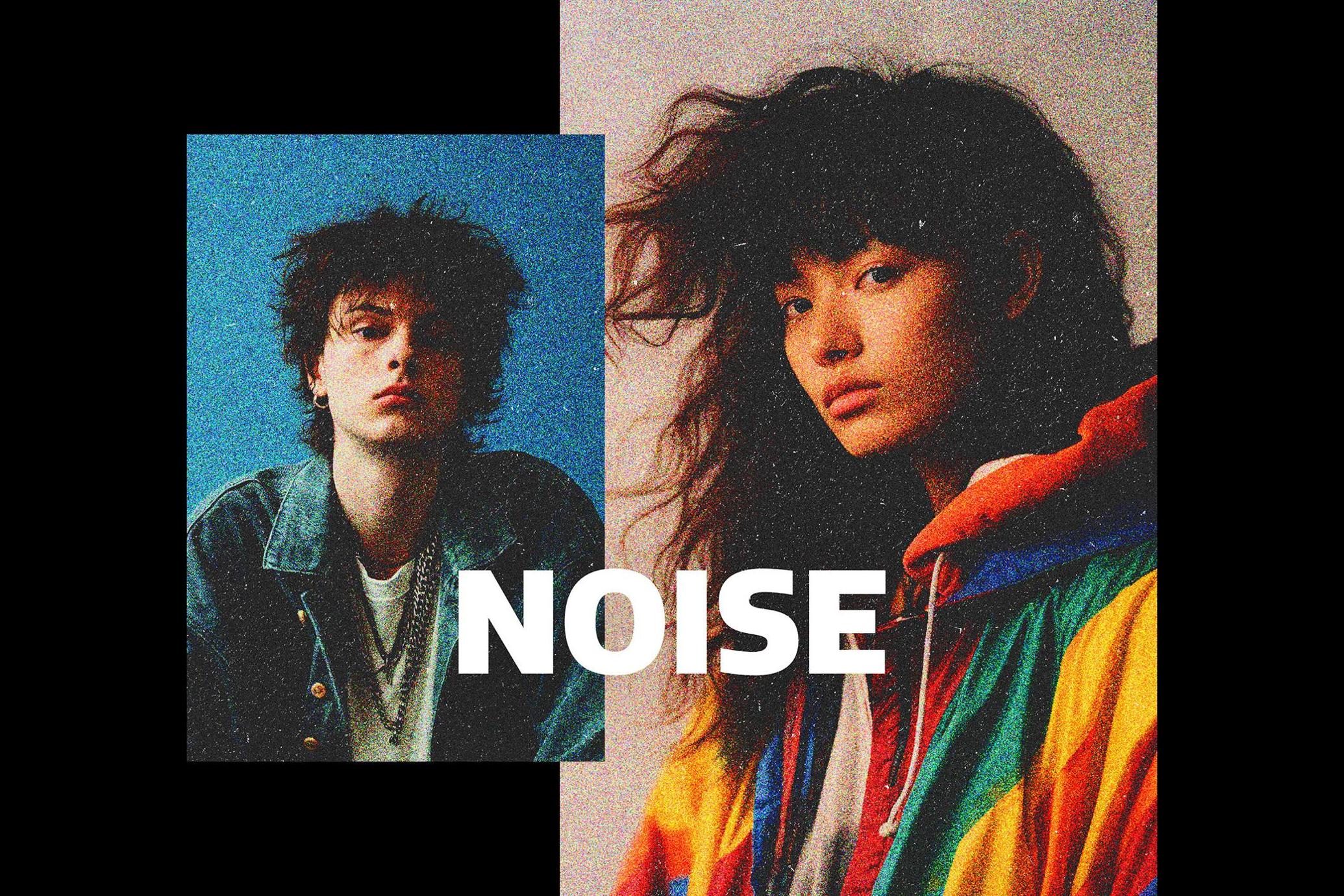 80s Zine Noise Poster Effect