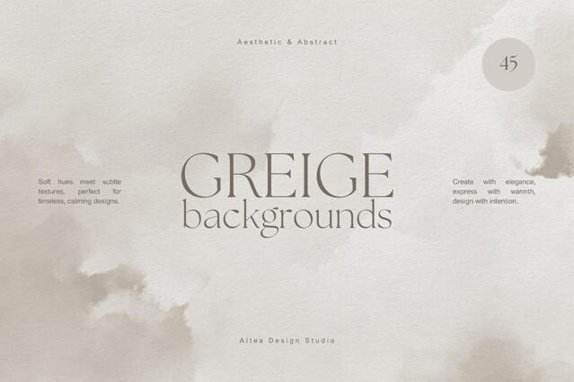 Greige Watercolor Backgrounds