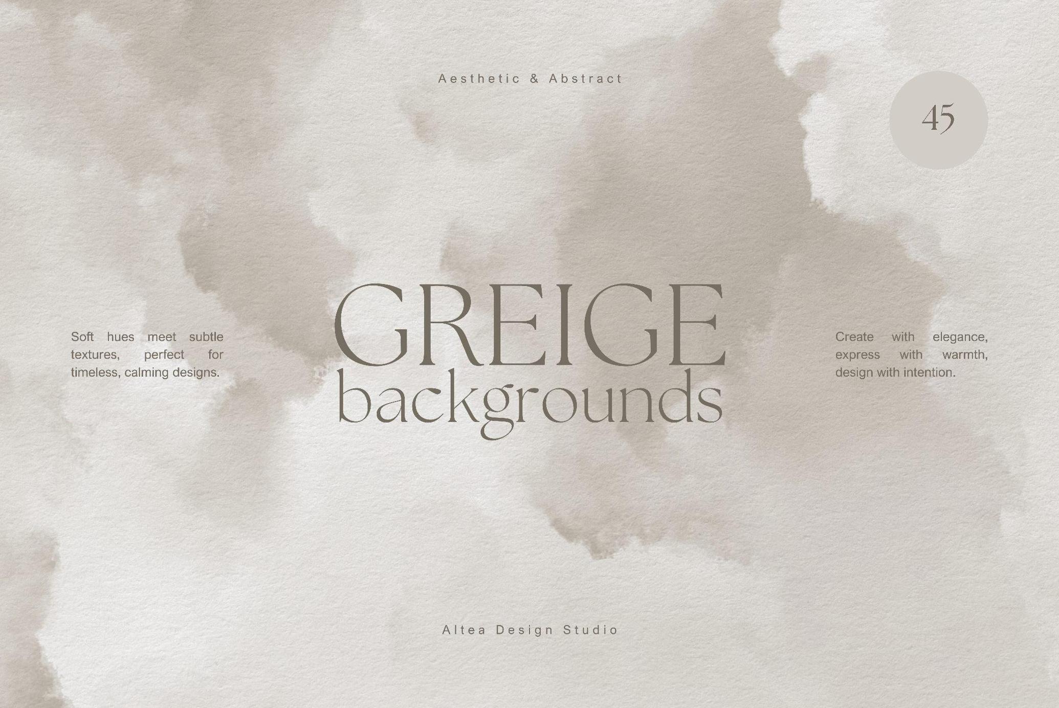 Greige Watercolor Backgrounds