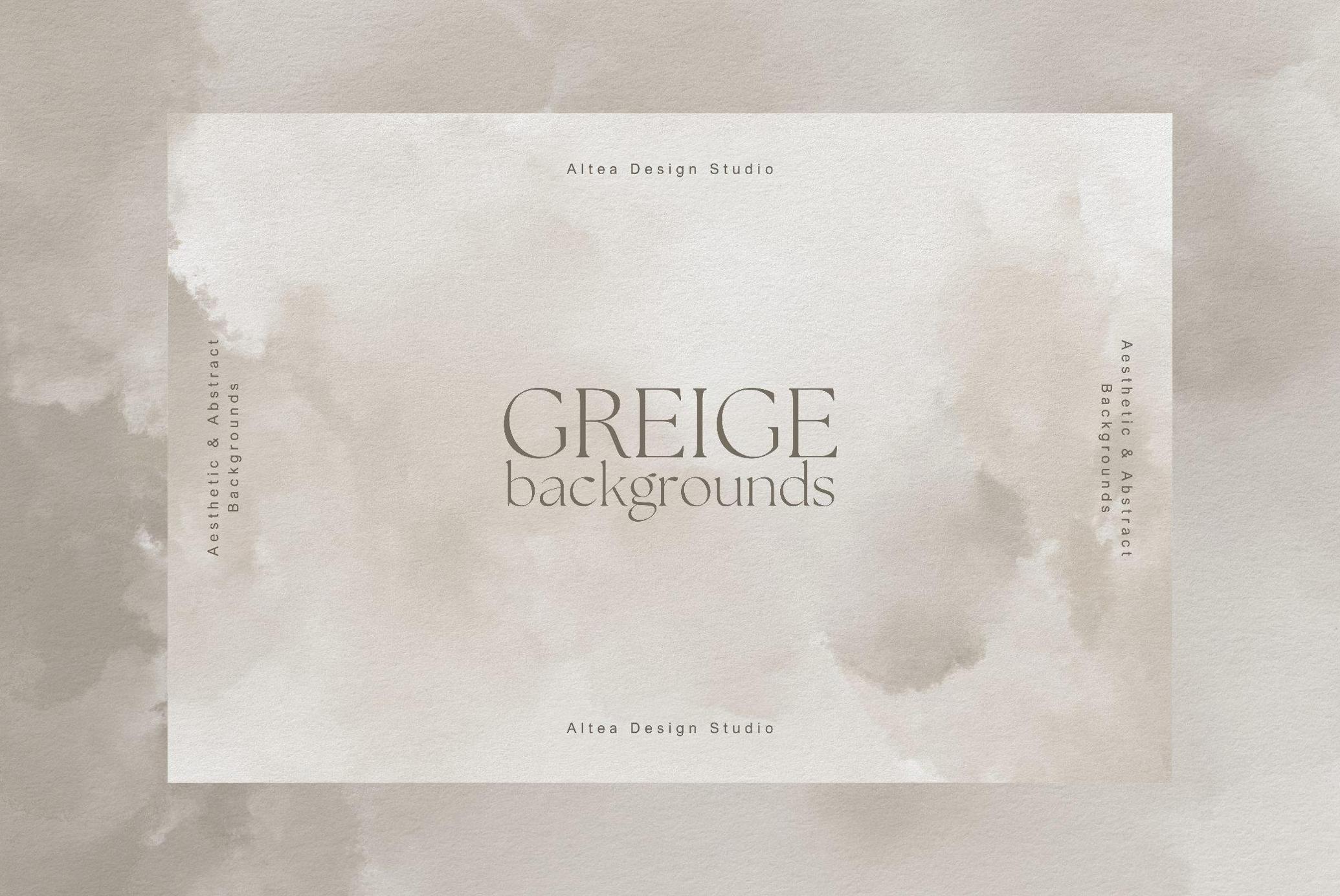 Greige Watercolor Backgrounds