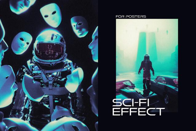 Sci-Fi Poster Effect
