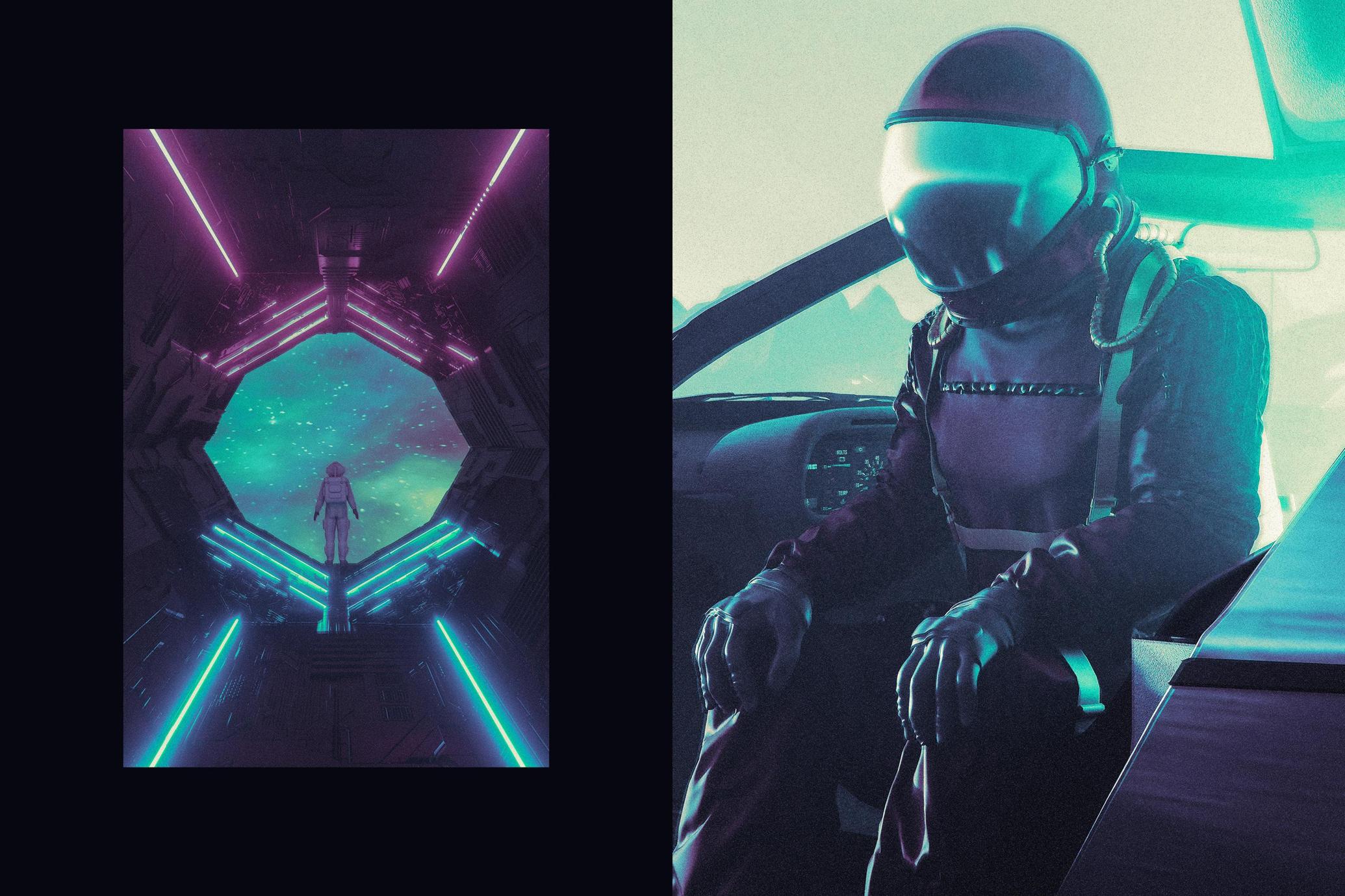 Sci-Fi Poster Effect