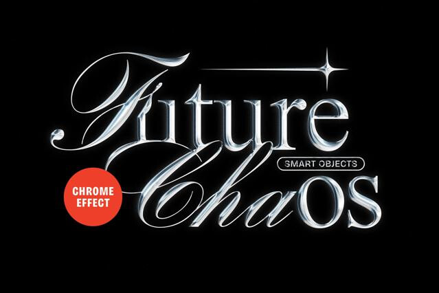 Chrome Text & Logo Effect