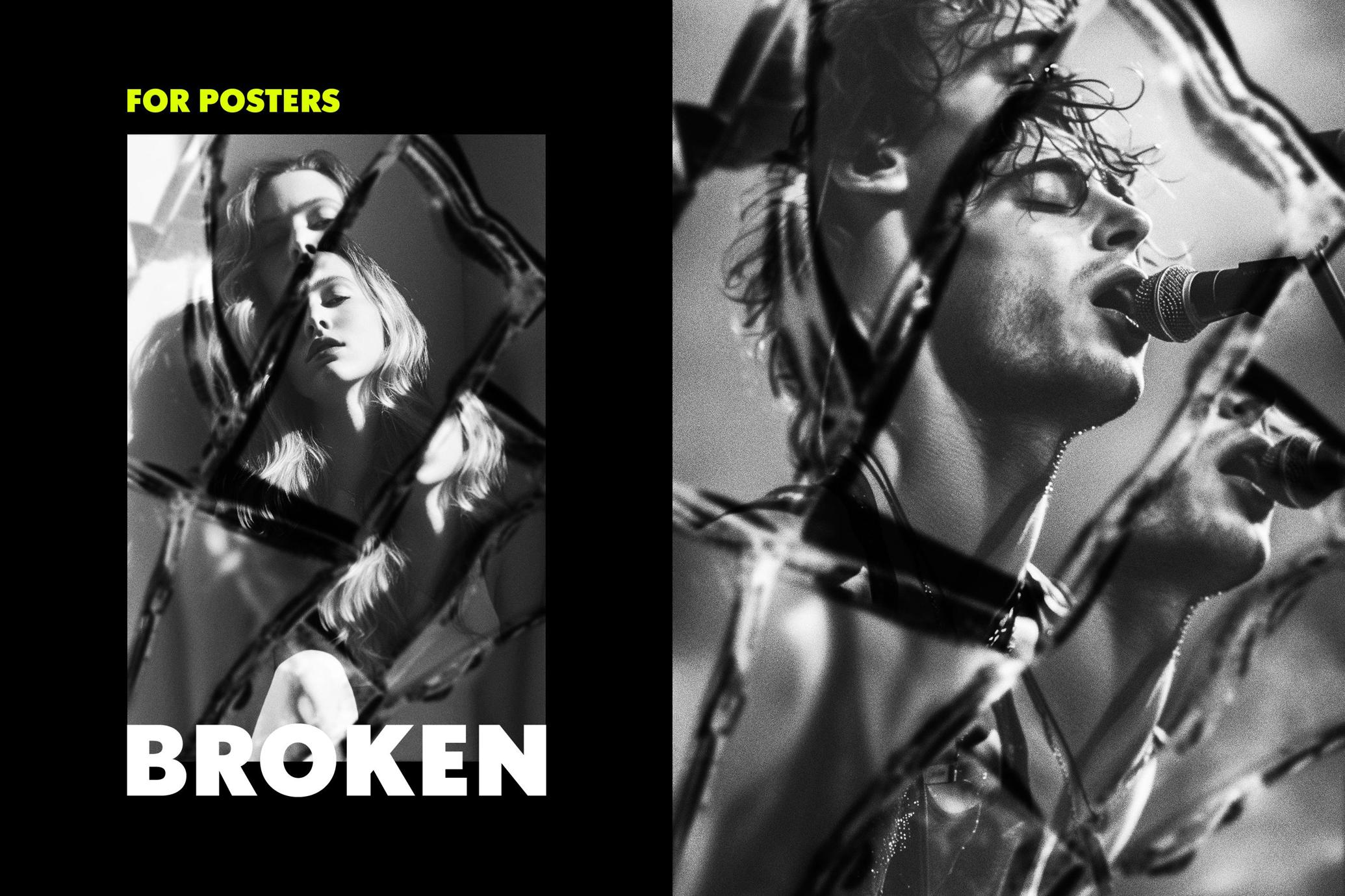 Broken Mirror Poster Effect