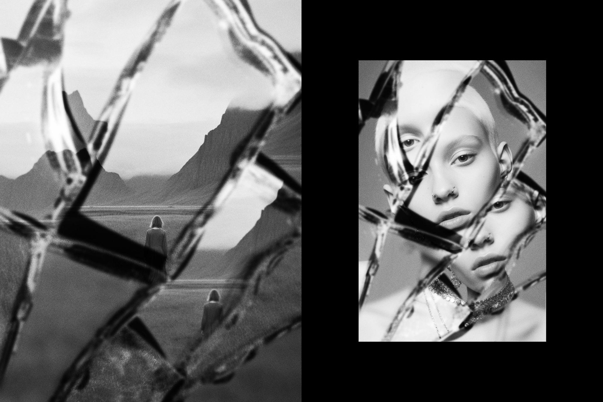 Broken Mirror Poster Effect